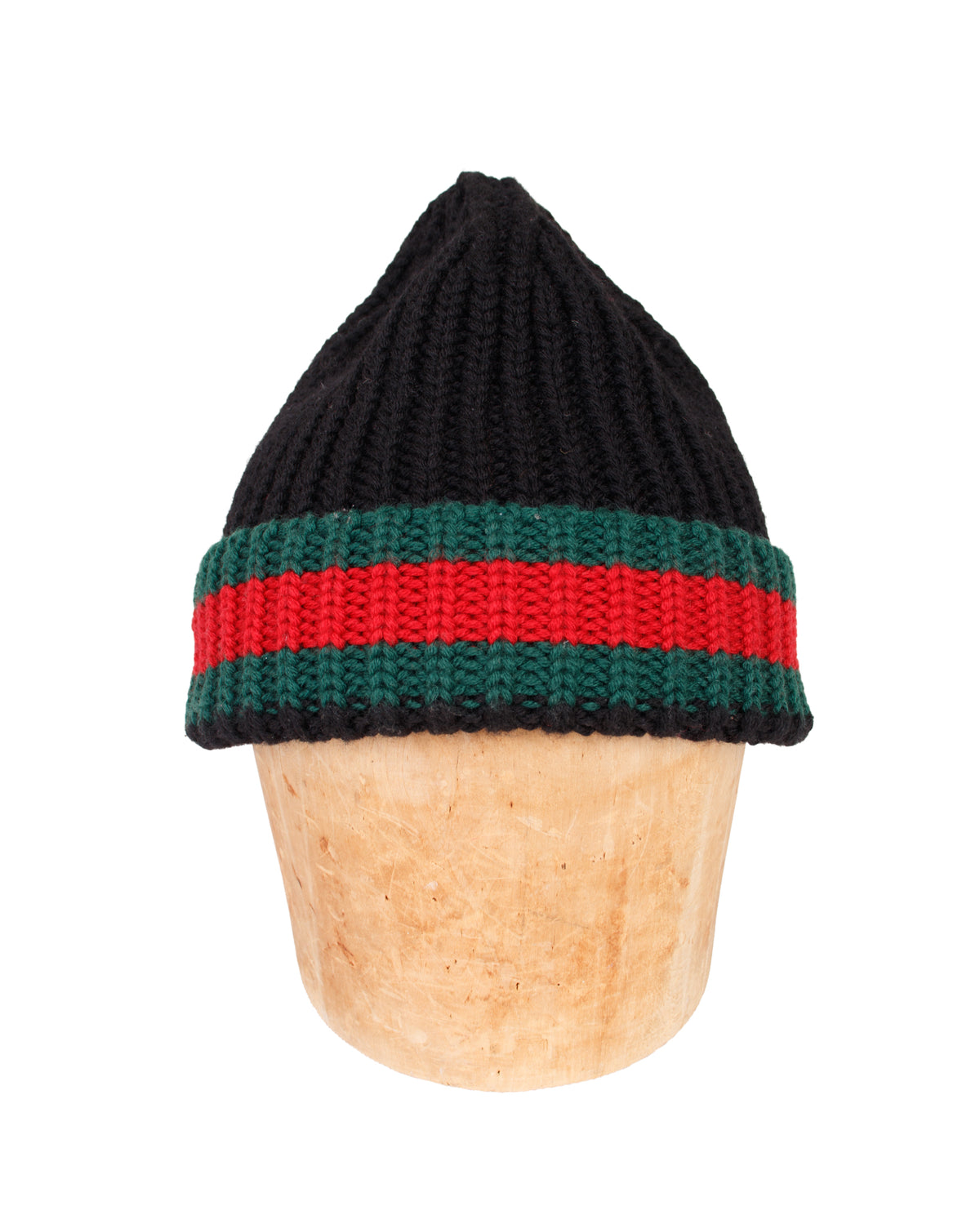 Gucci Wool Web Rib Knit Beanie