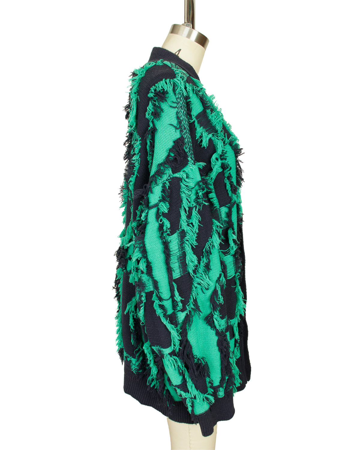 Maison Special Abstract Fringe Cardigan