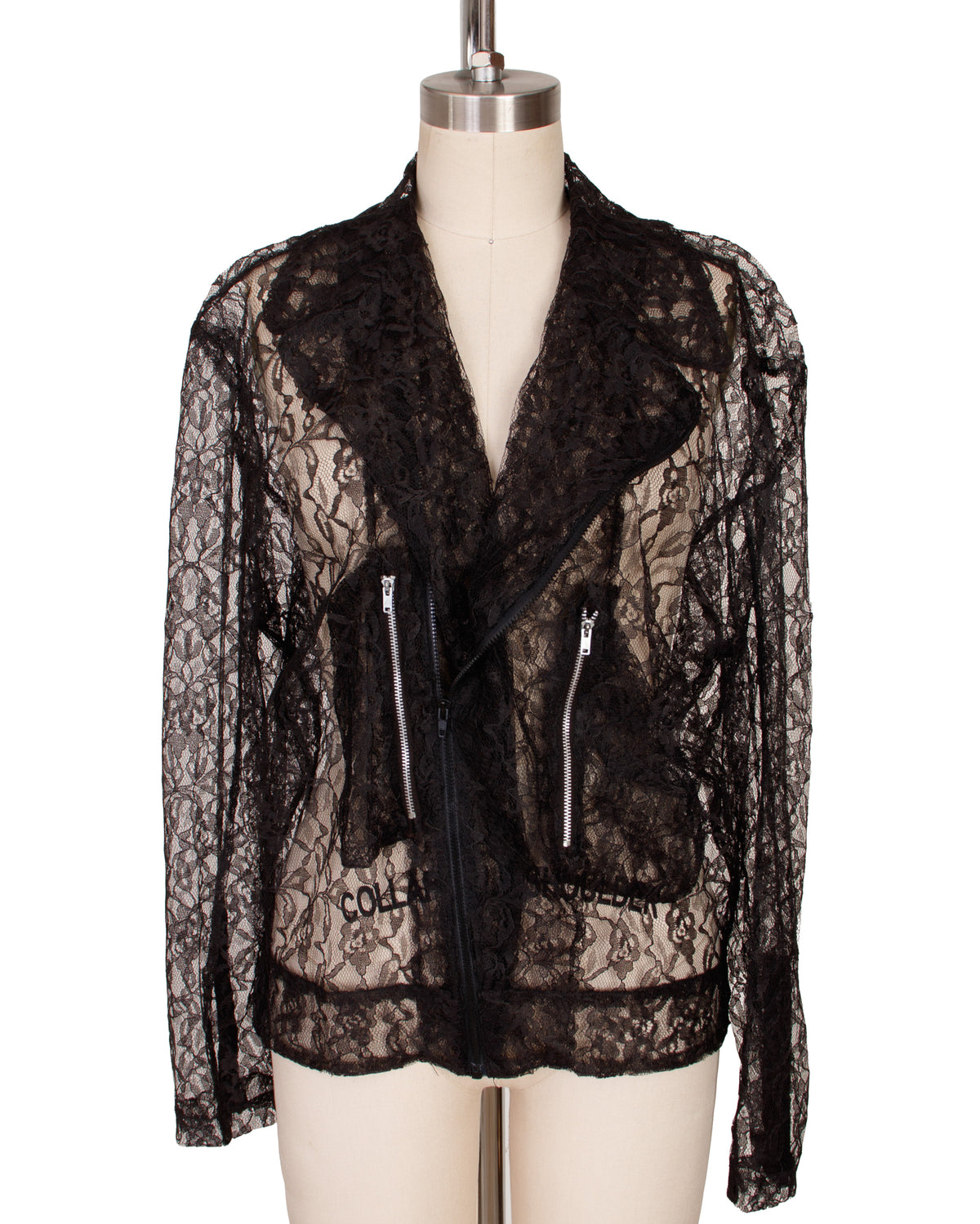 Nobody by Elisabeth Rogiani Lace Moto Jacket