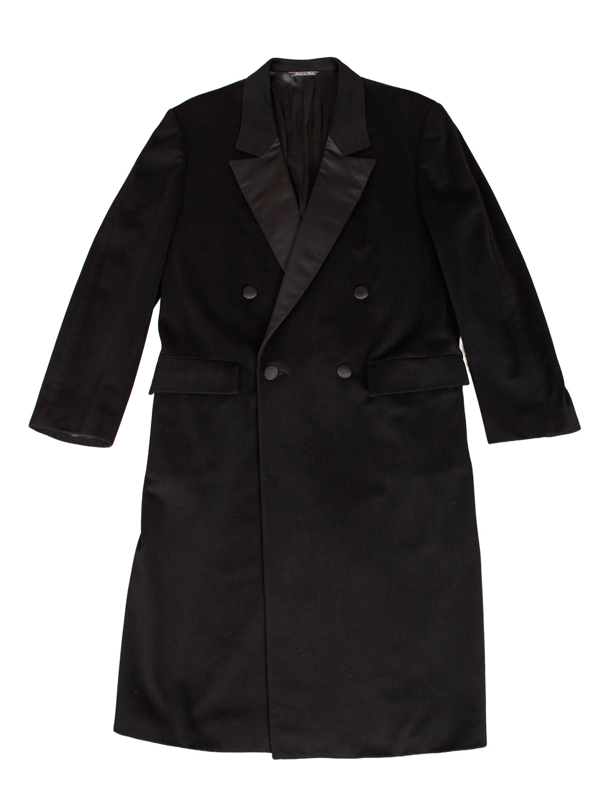 1980s Gianni Versace Wool Cashmere Double Breasted Overcoat
