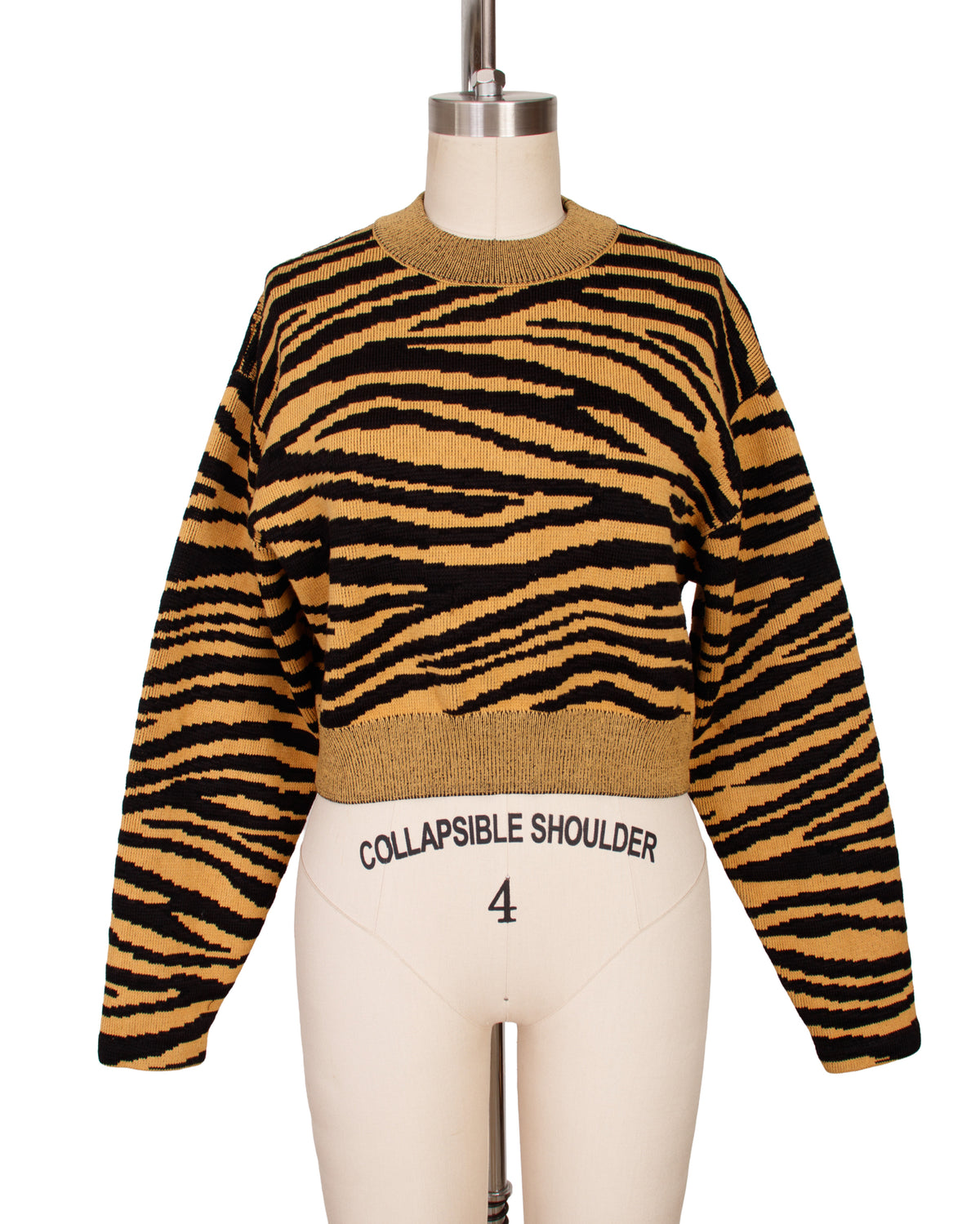 Proenza Schouler Tiger Stripe Crop Sweater