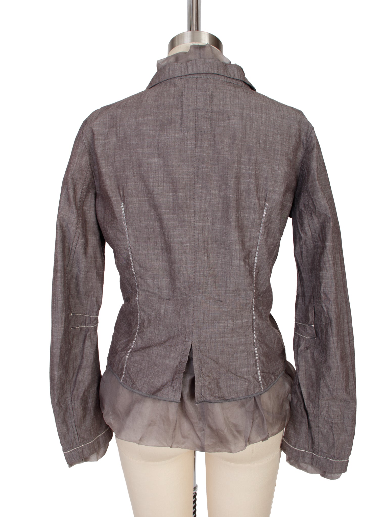 Marithe Francois Girbaud Organza Trim Jacket