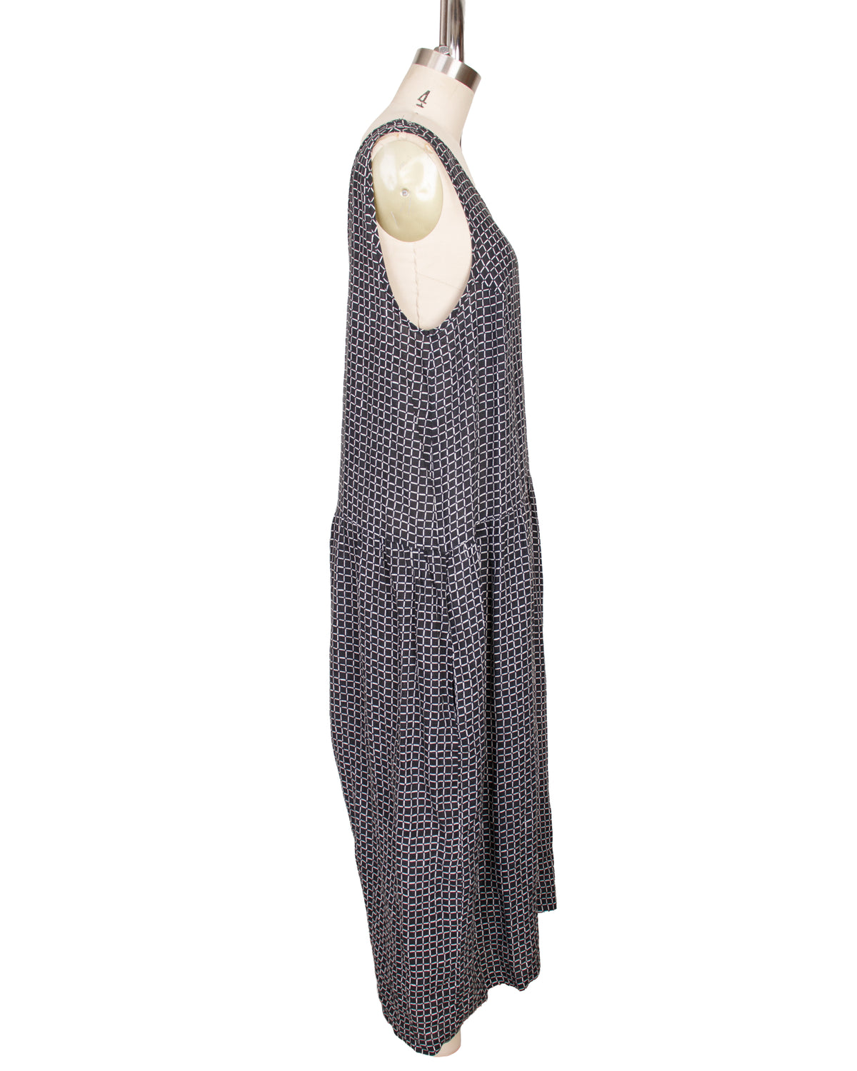 Ilana Kohn Linen Grid Print Jumpsuit