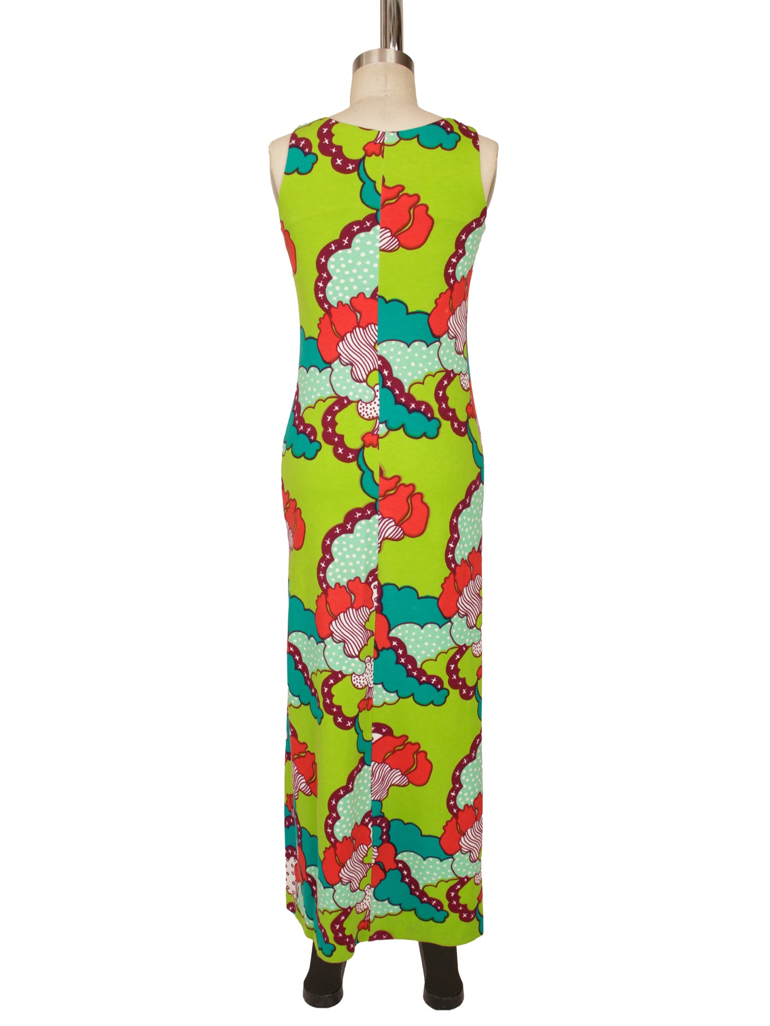 1970s Thalhimers Cloud Pop Art Dress