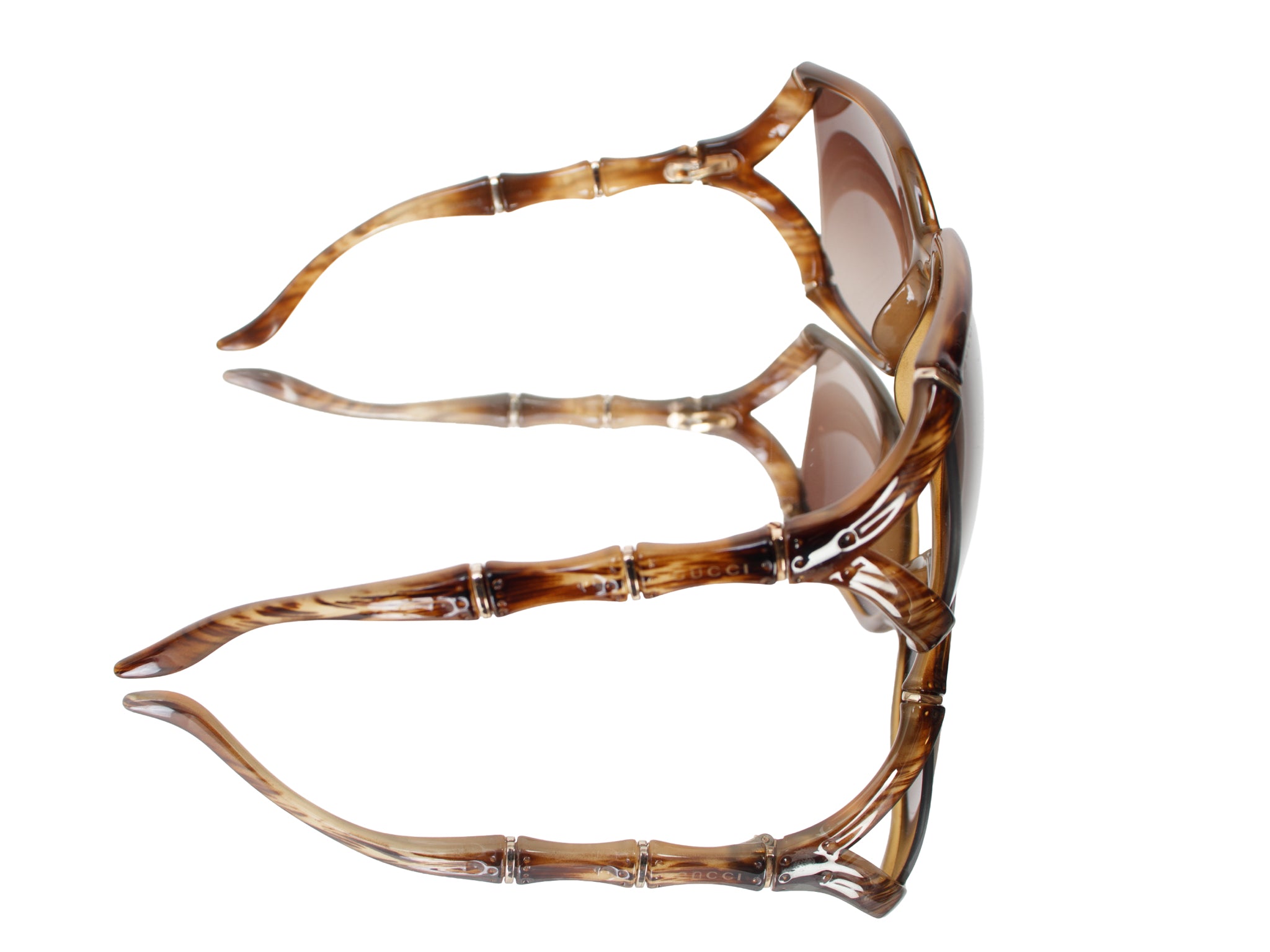 Gucci Oversize Bamboo Square Sunglasses