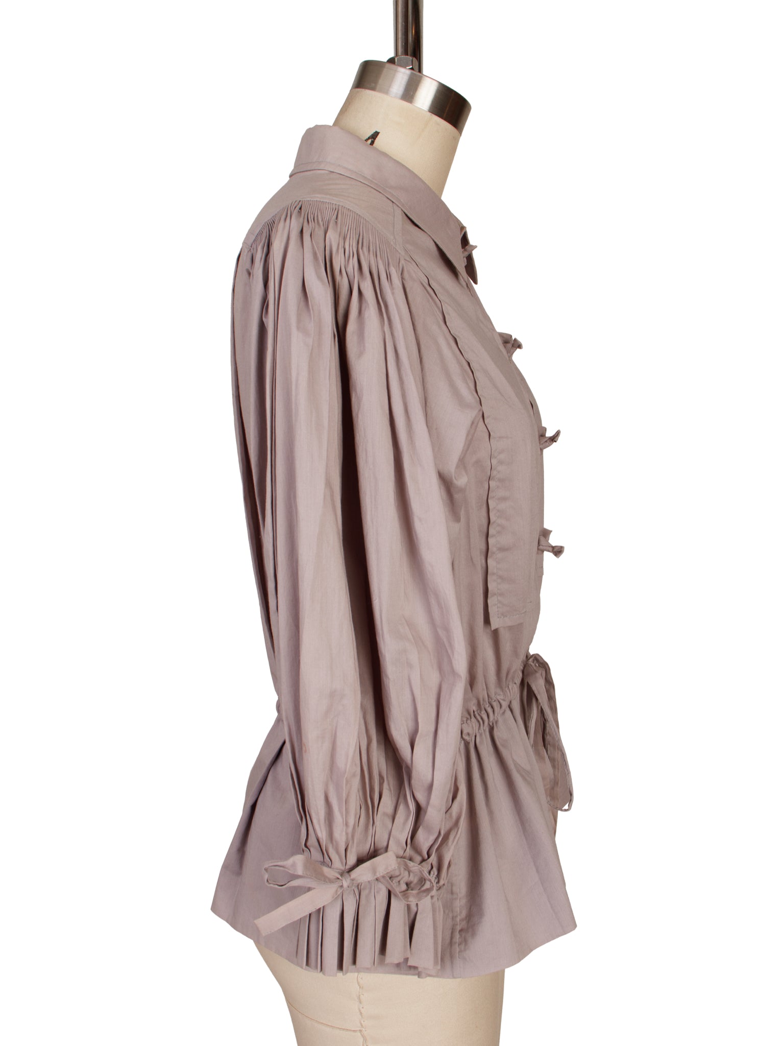 Yves Saint Laurent Pleated Poet Top