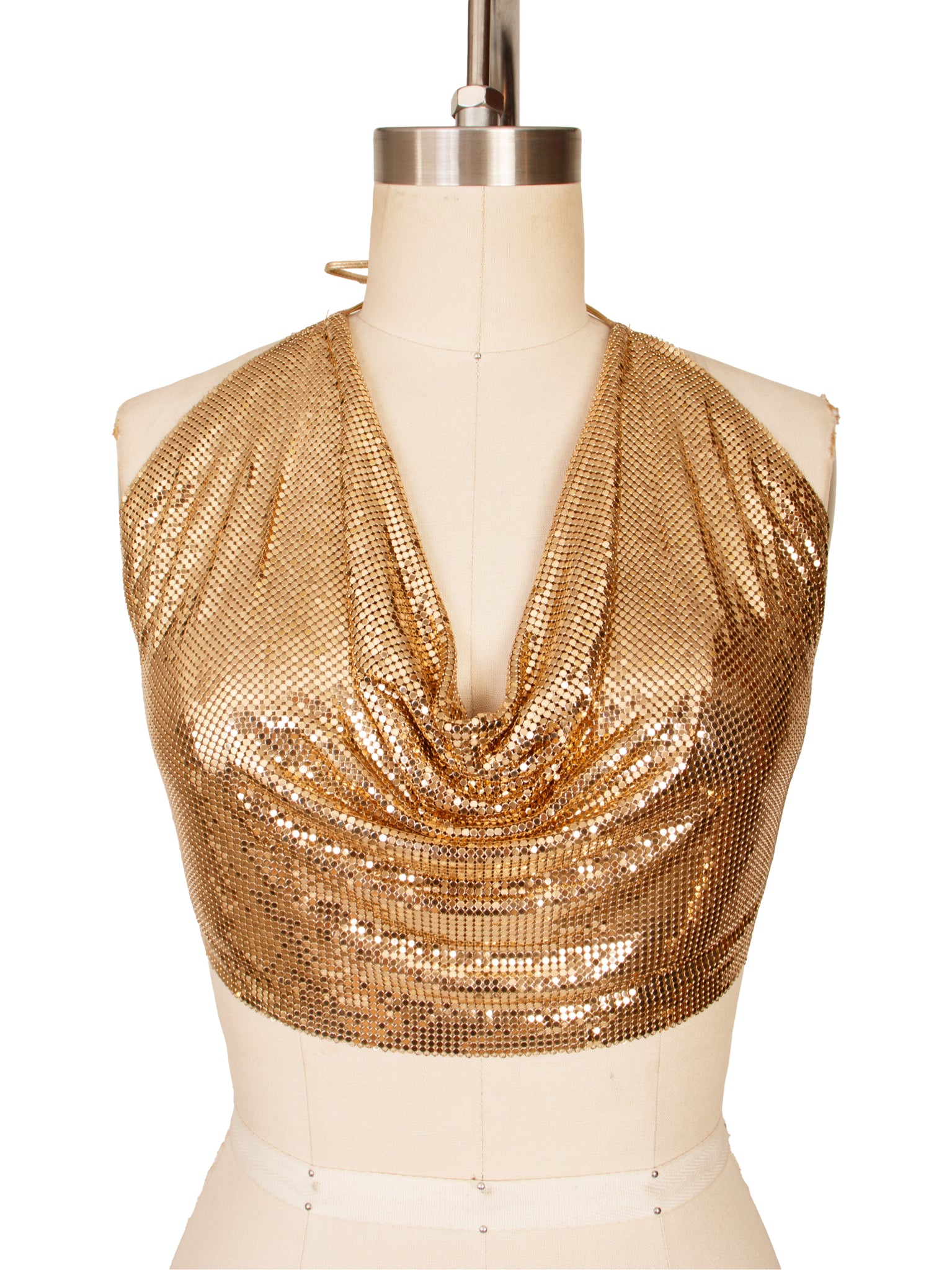 Whiting & Davis Chaimail Halter Top