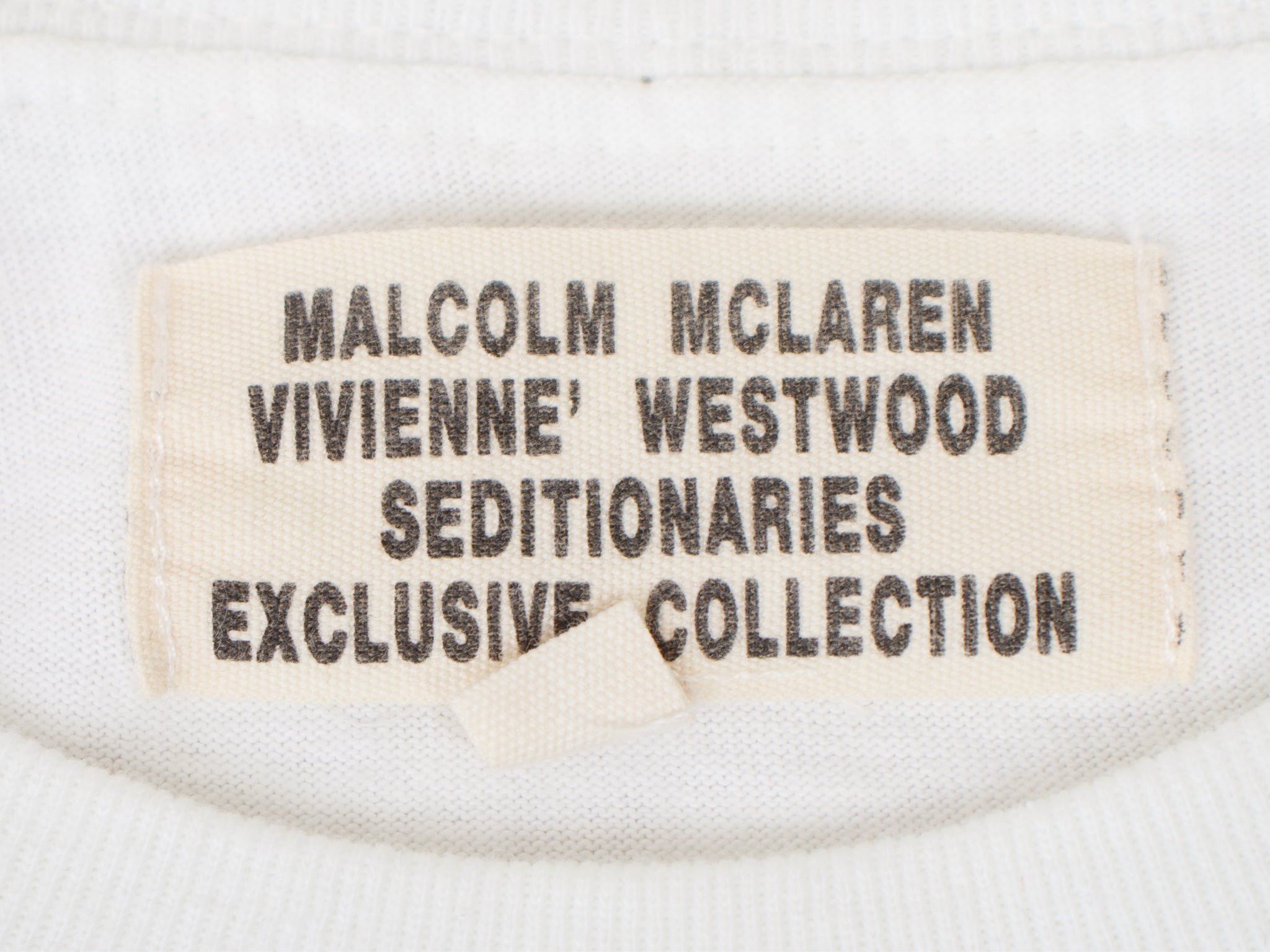 Malcolm Mclaren Vivienne Westwood Seditionaries Reproduction Destroy Tee