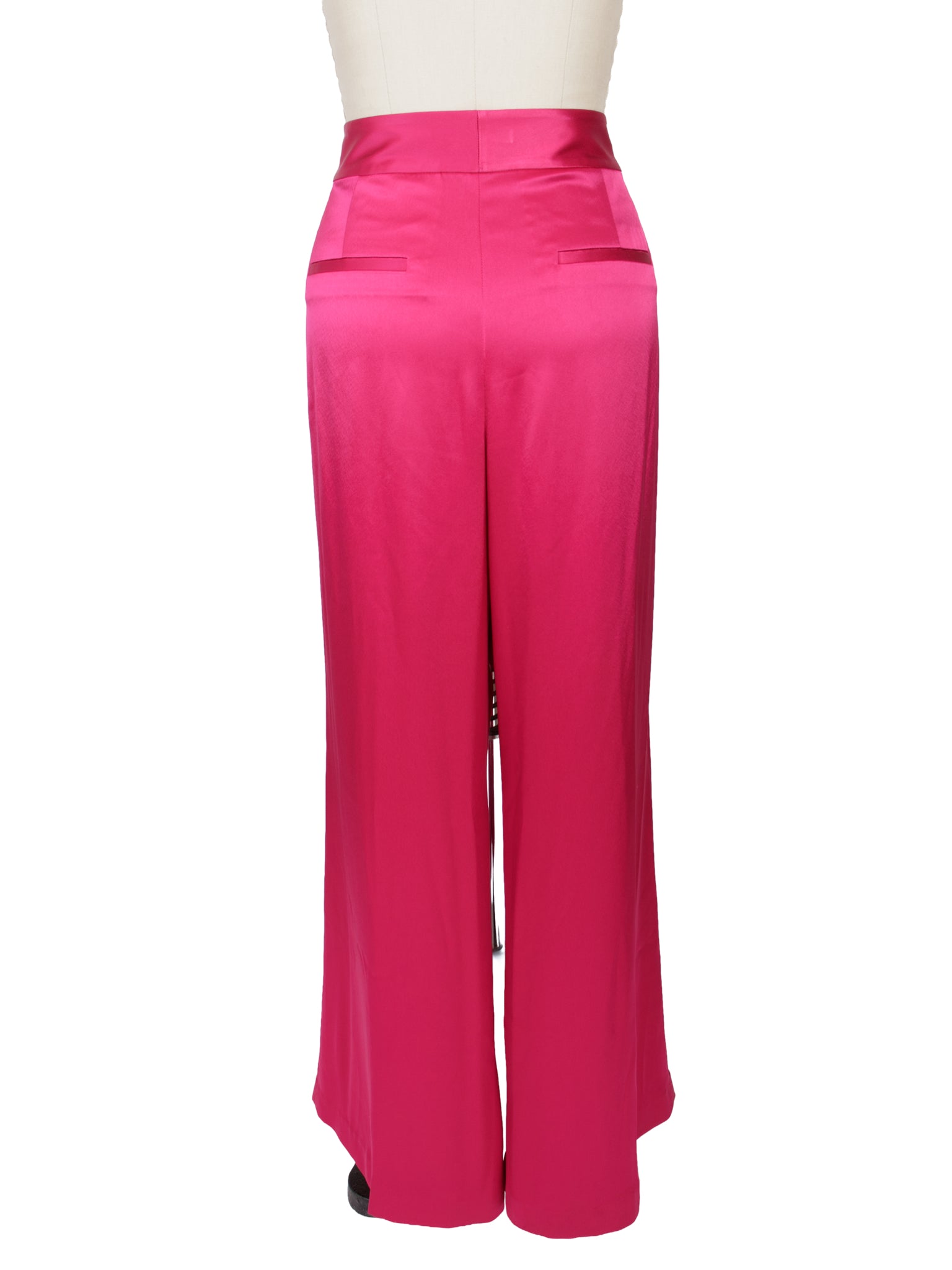 Alice + Olivia Satin Wide Leg Trousers