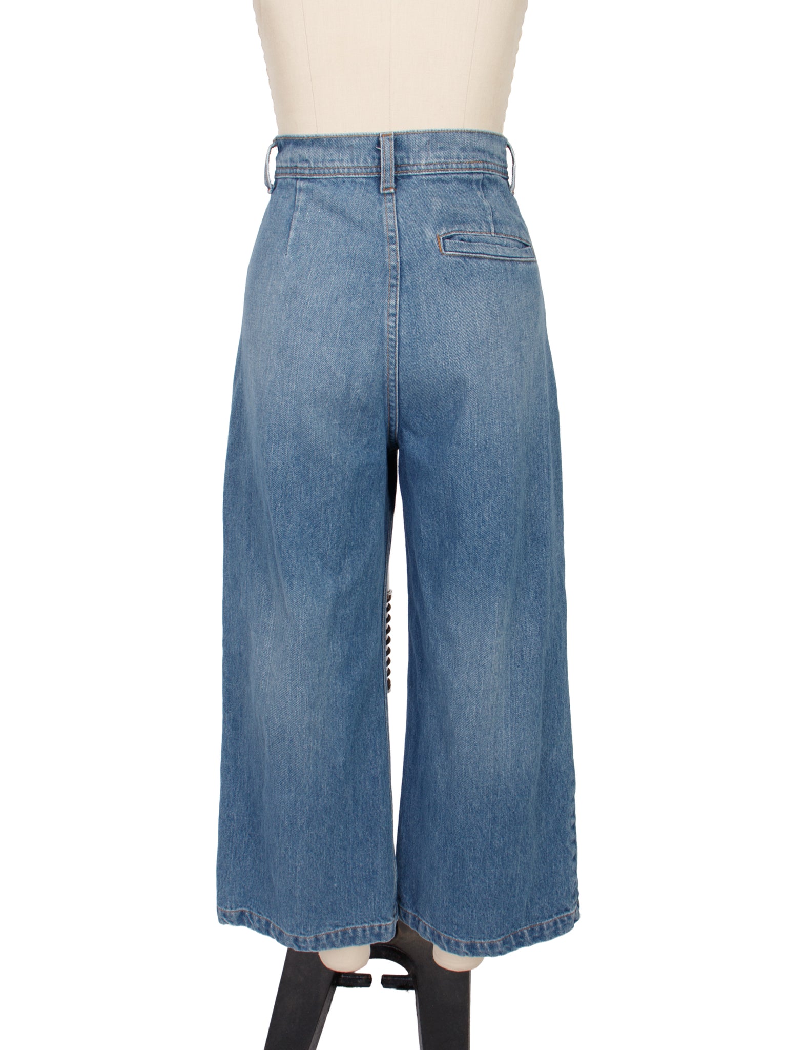Caron Callahan Medium Wash Wide Leg Jeans