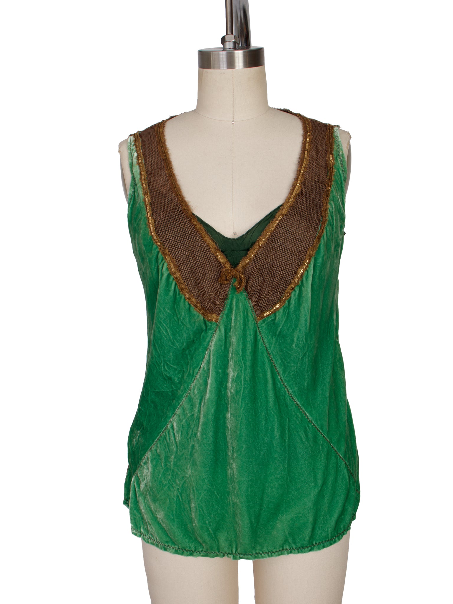 Easton Pearson Silk Velvet & Tulle Top