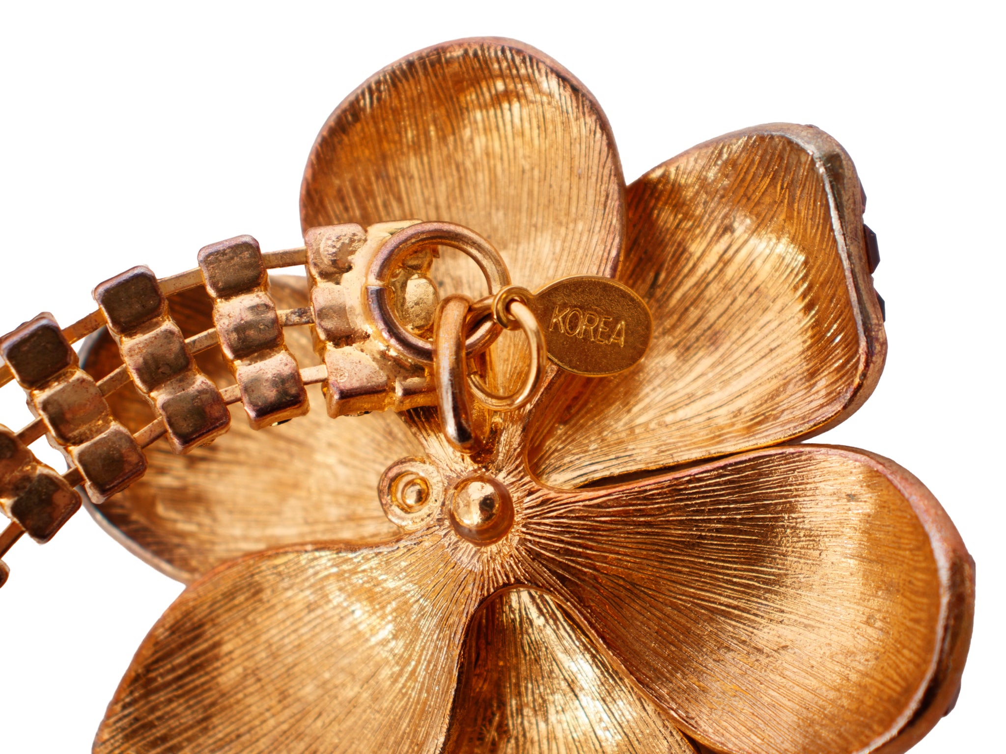 Costume Floral Rhinestone Belt