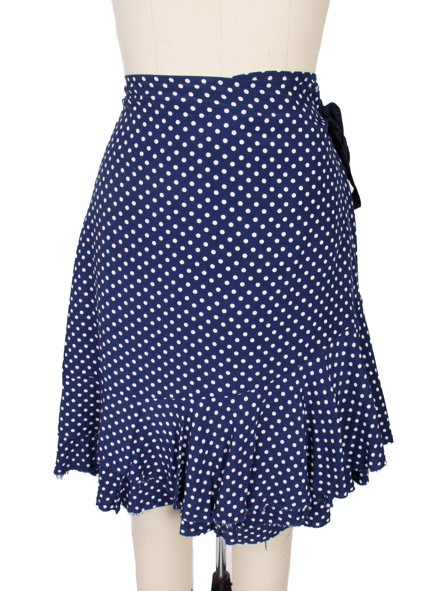 2005 Tricot Comme Des Garcons Polka Dot Wrap Skirt