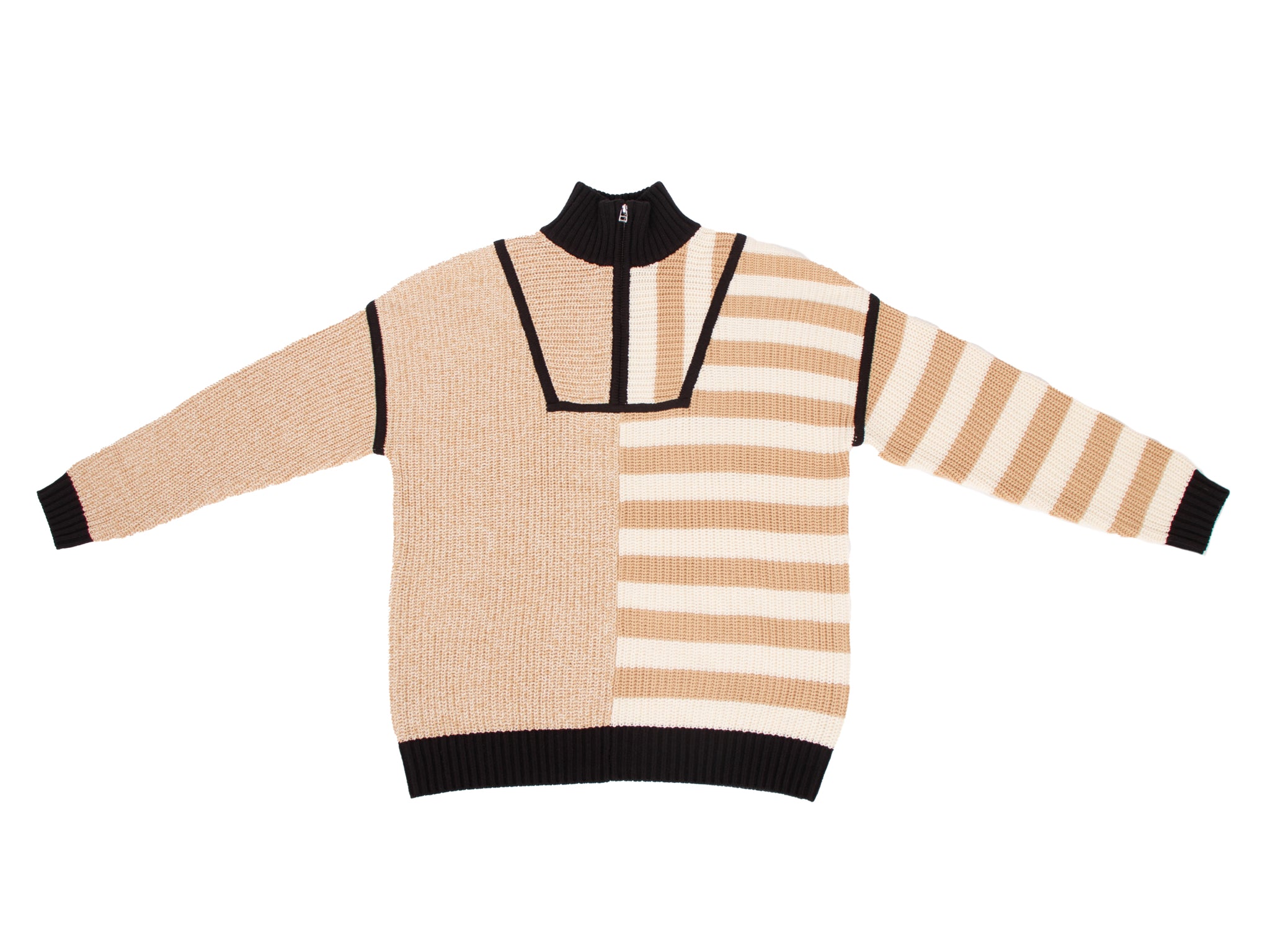 Staud Color Block Striped Sweater