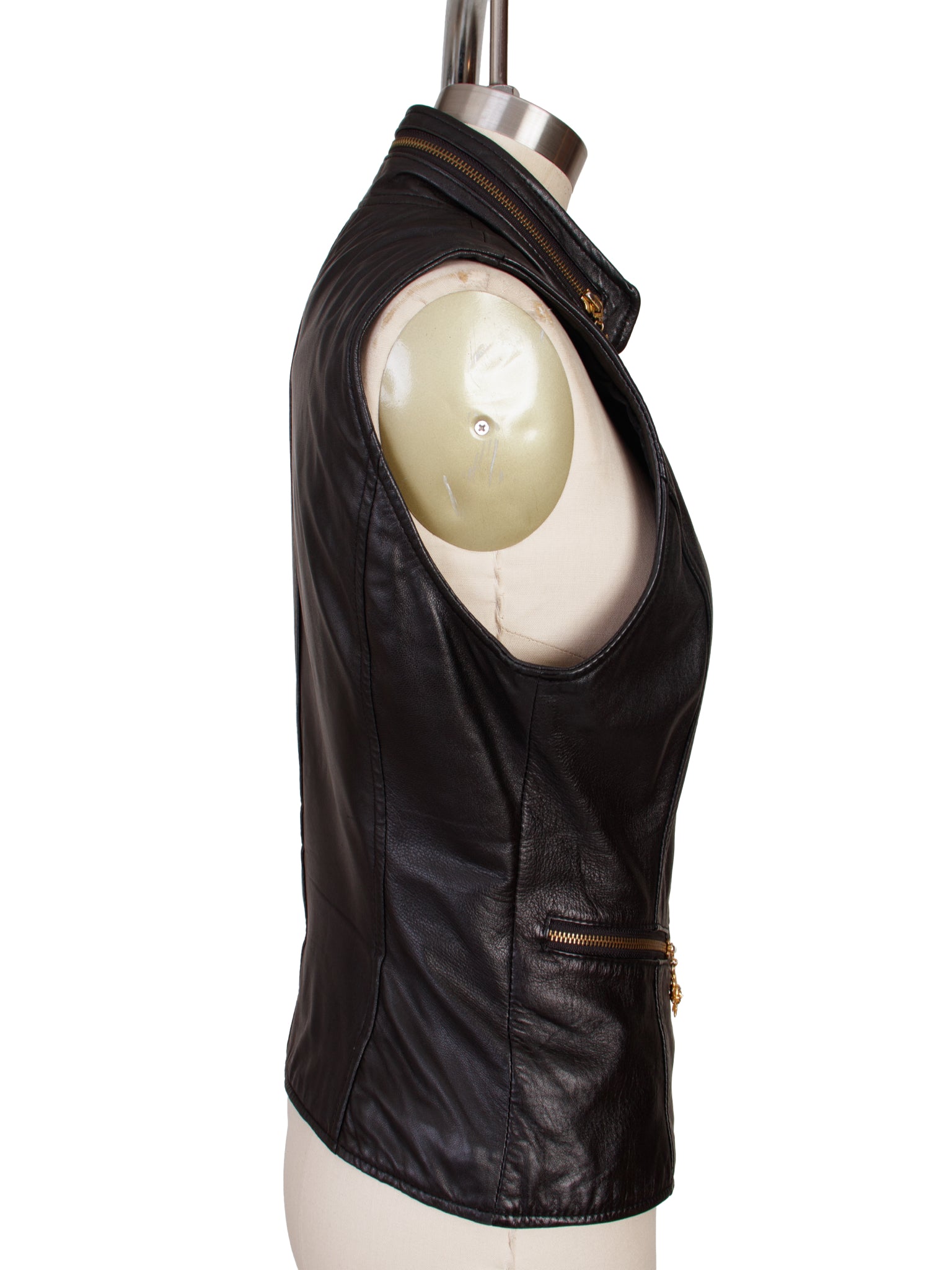 Cache Leather Celestial Zipper Vest