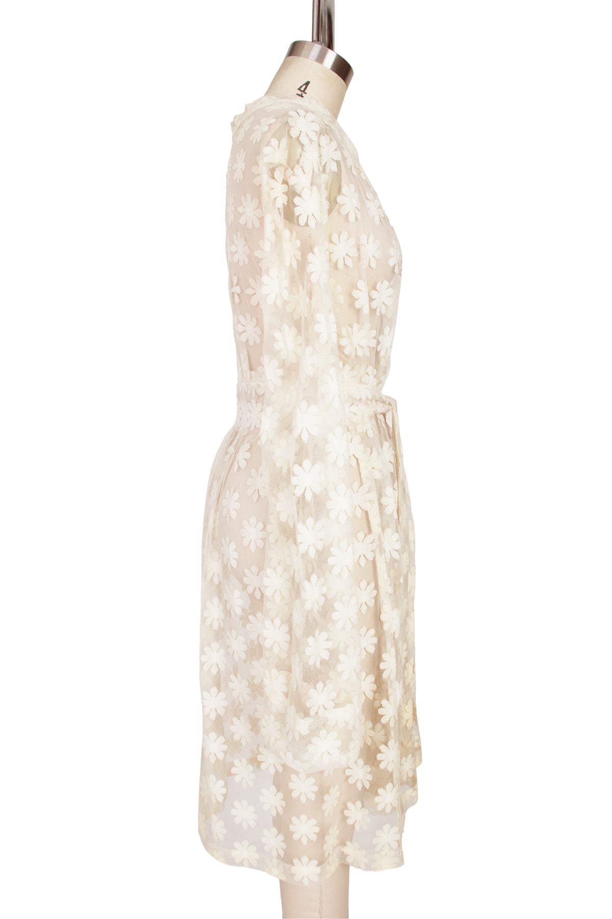 Tulle Daisy Embroidered Duster Jacket