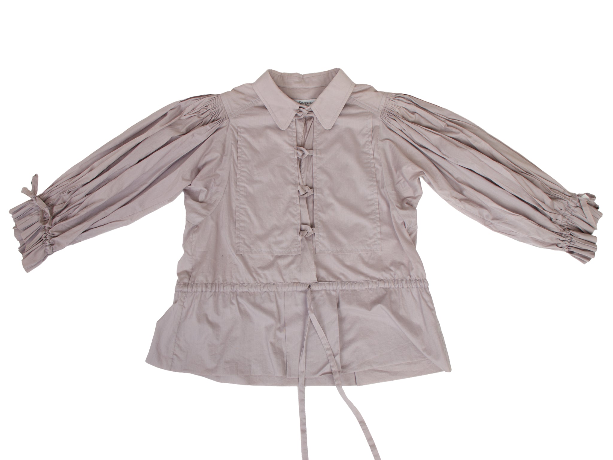 Yves Saint Laurent Pleated Poet Top