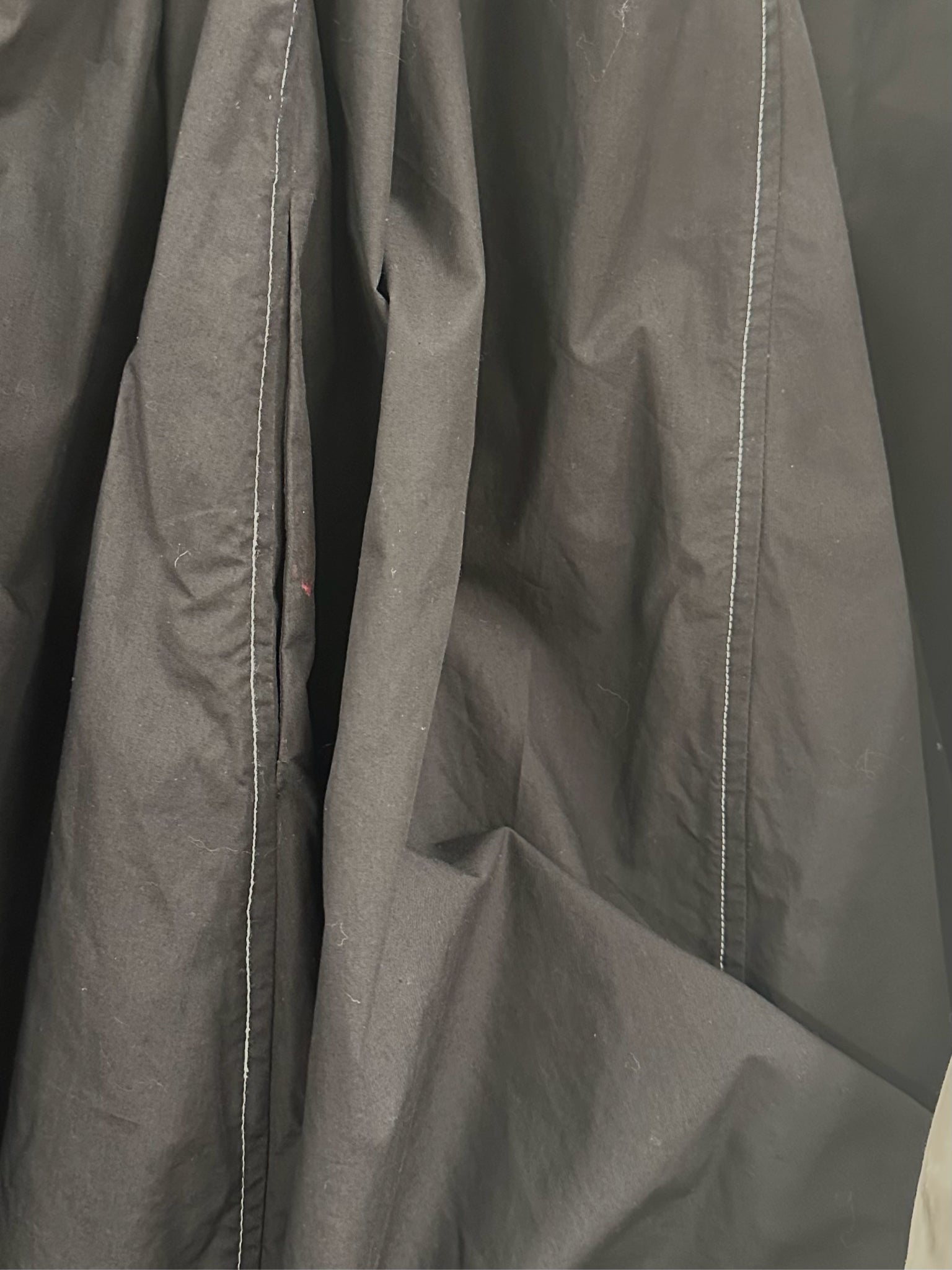 Ganni Poplin Contrast Stitch Dress