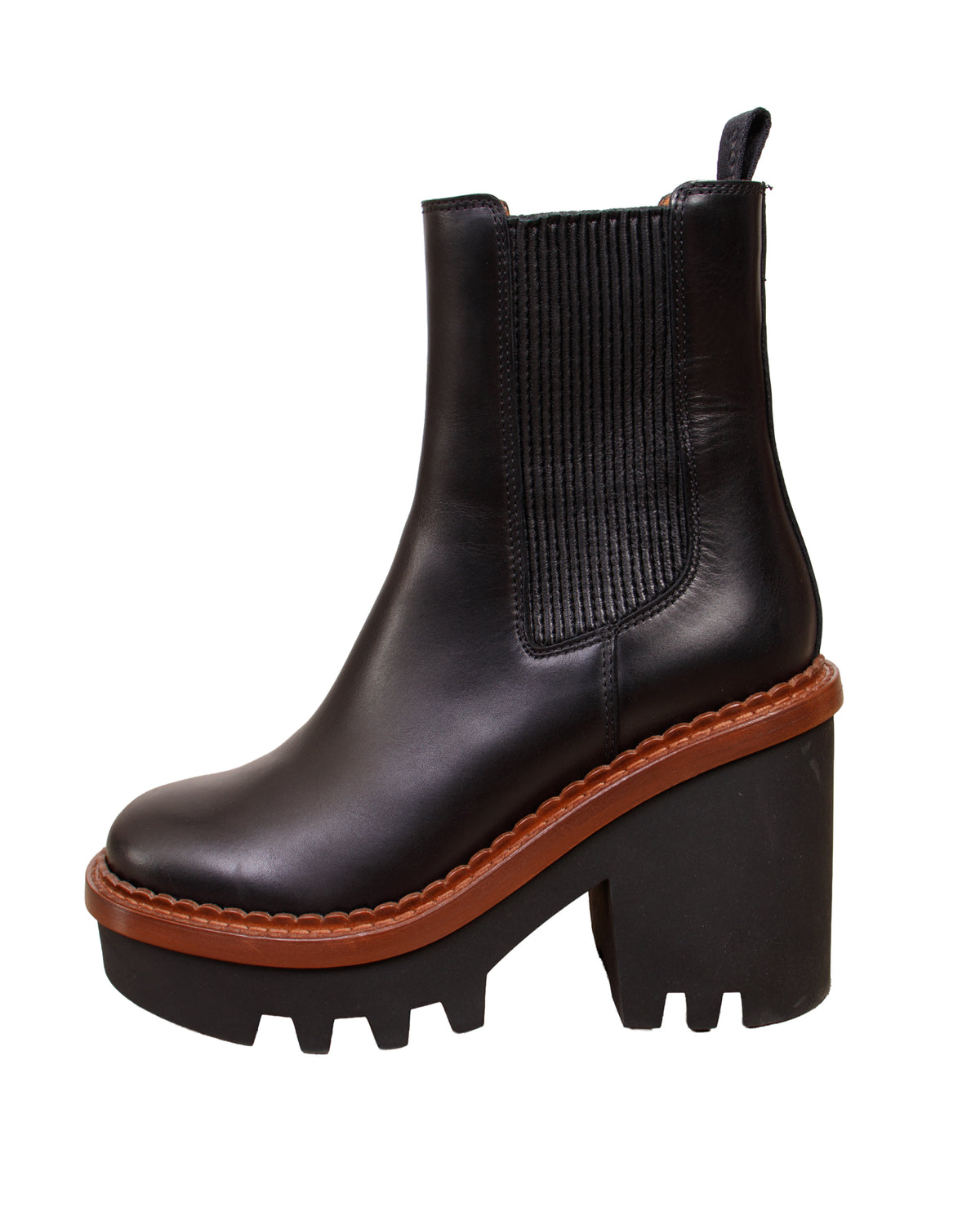 Chloe Owena Platform Chelsea Boots