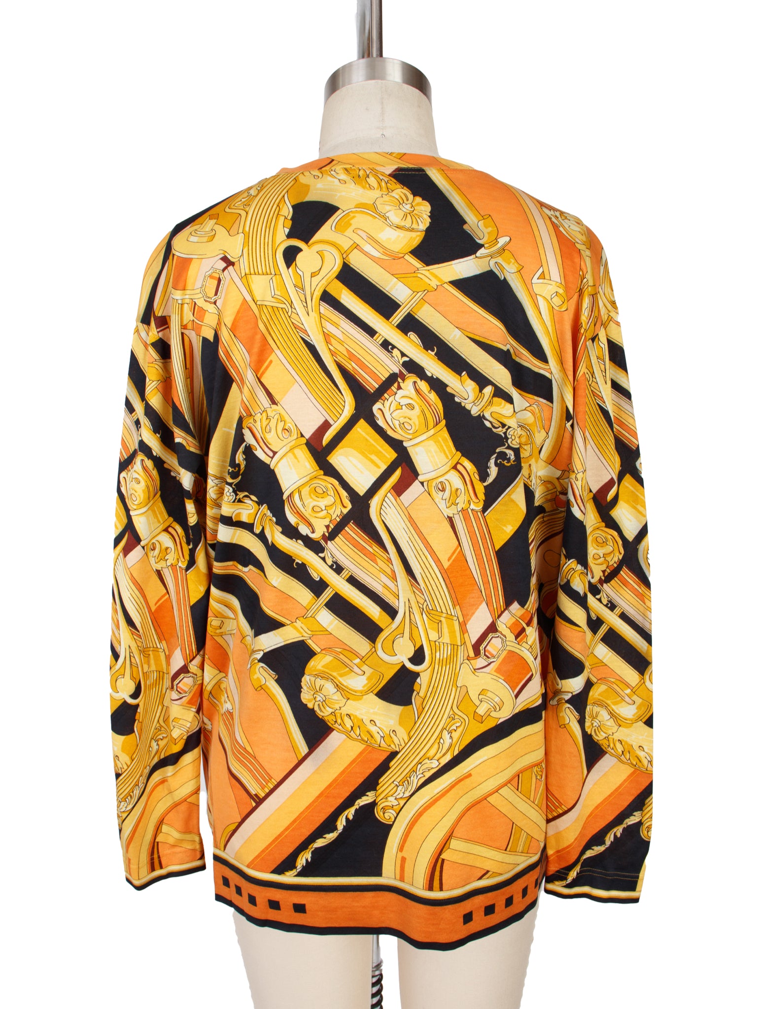 Hermes "Rhythmes" Carriage Print Top