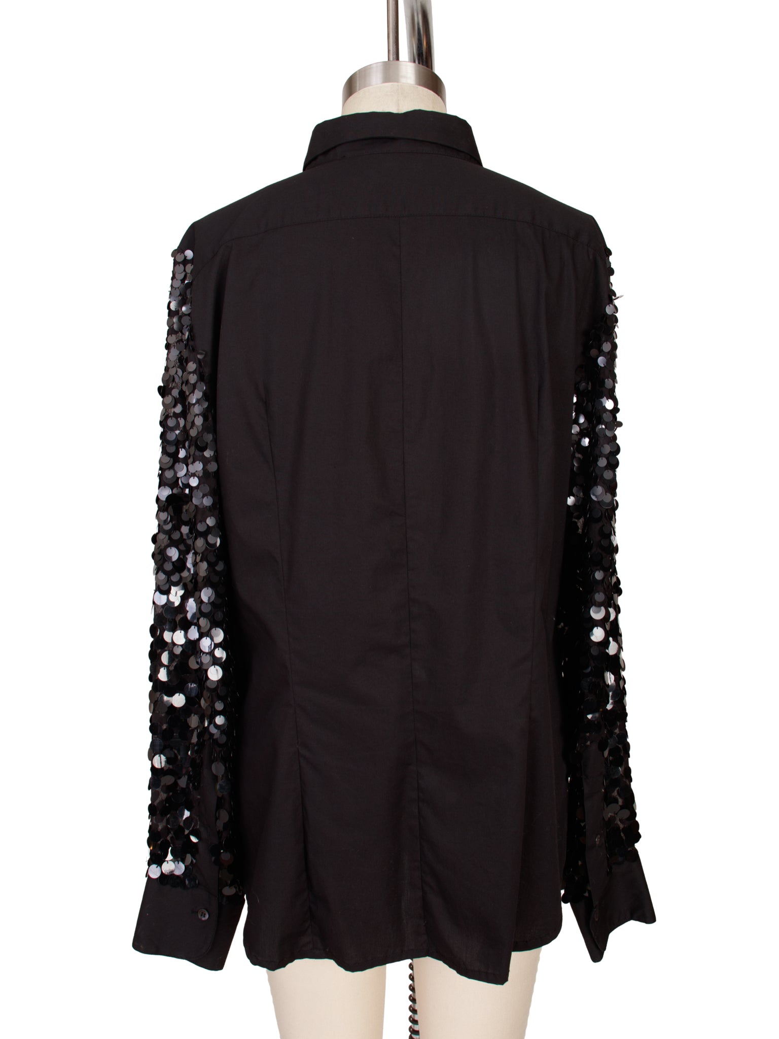 Dries Van Noten Poplin Sequin Paillette Shirt as-is