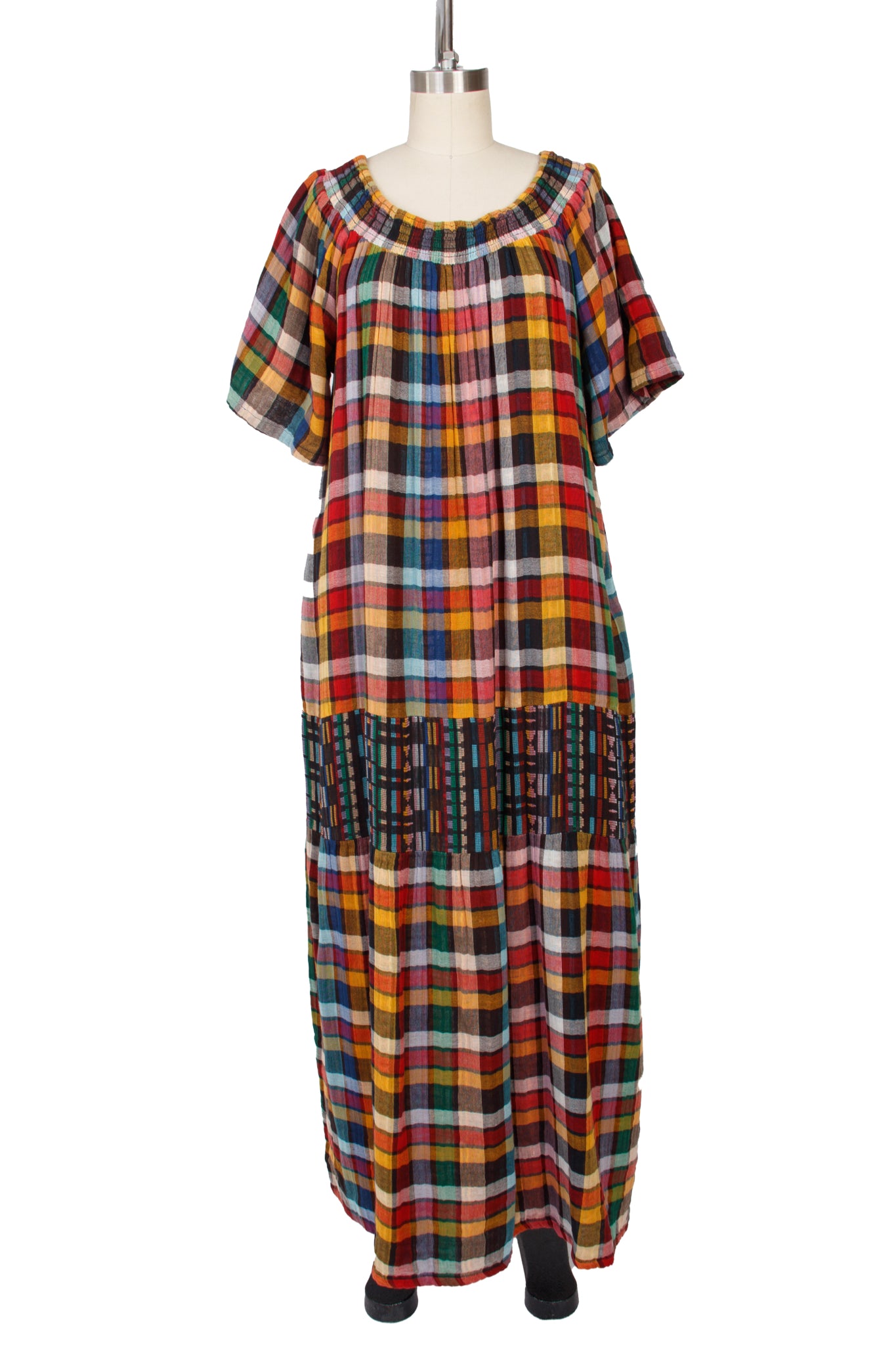 Ace & Jig Rainbow Plaid Maxi Dress