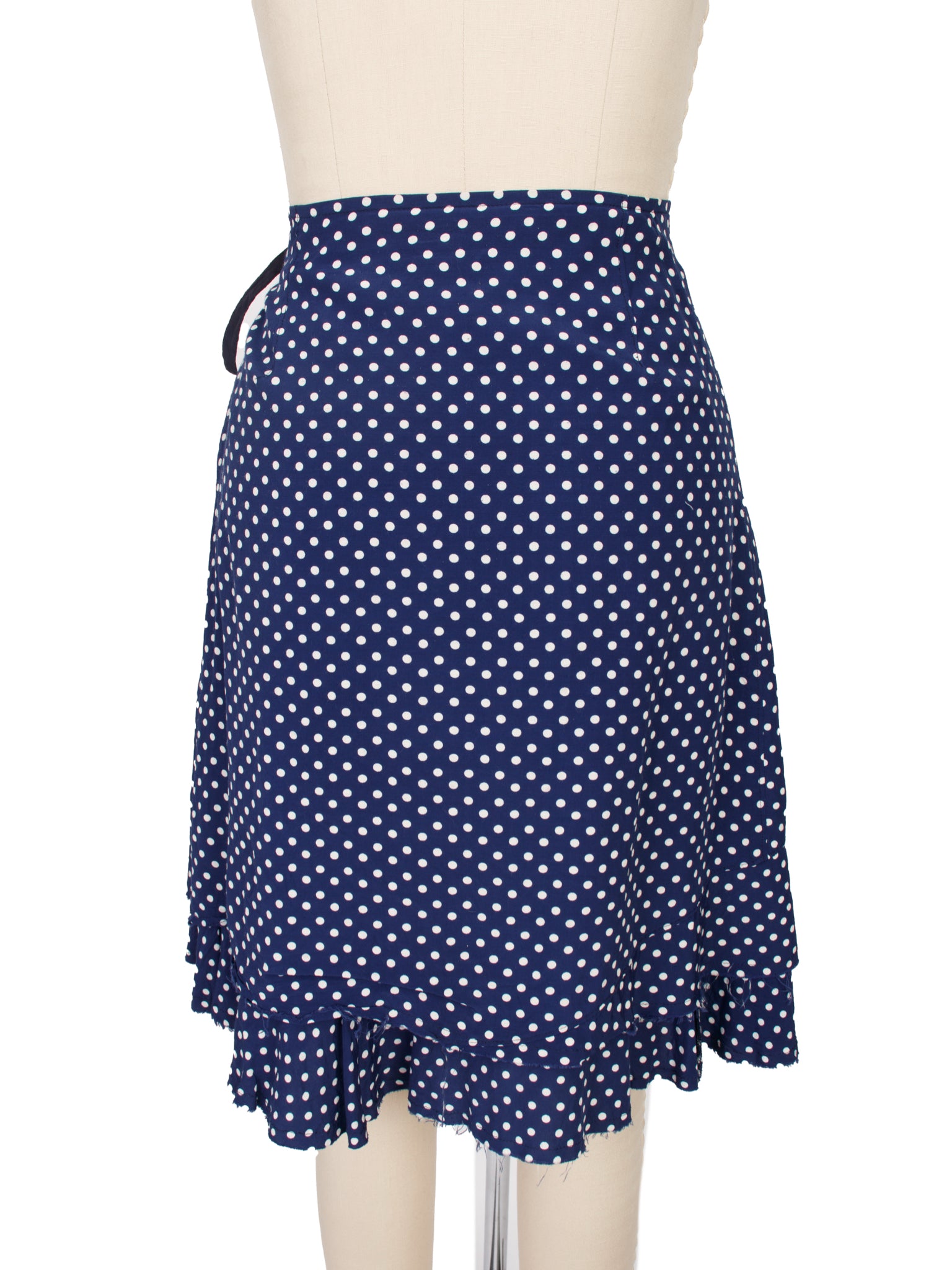 2005 Tricot Comme Des Garcons Polka Dot Wrap Skirt