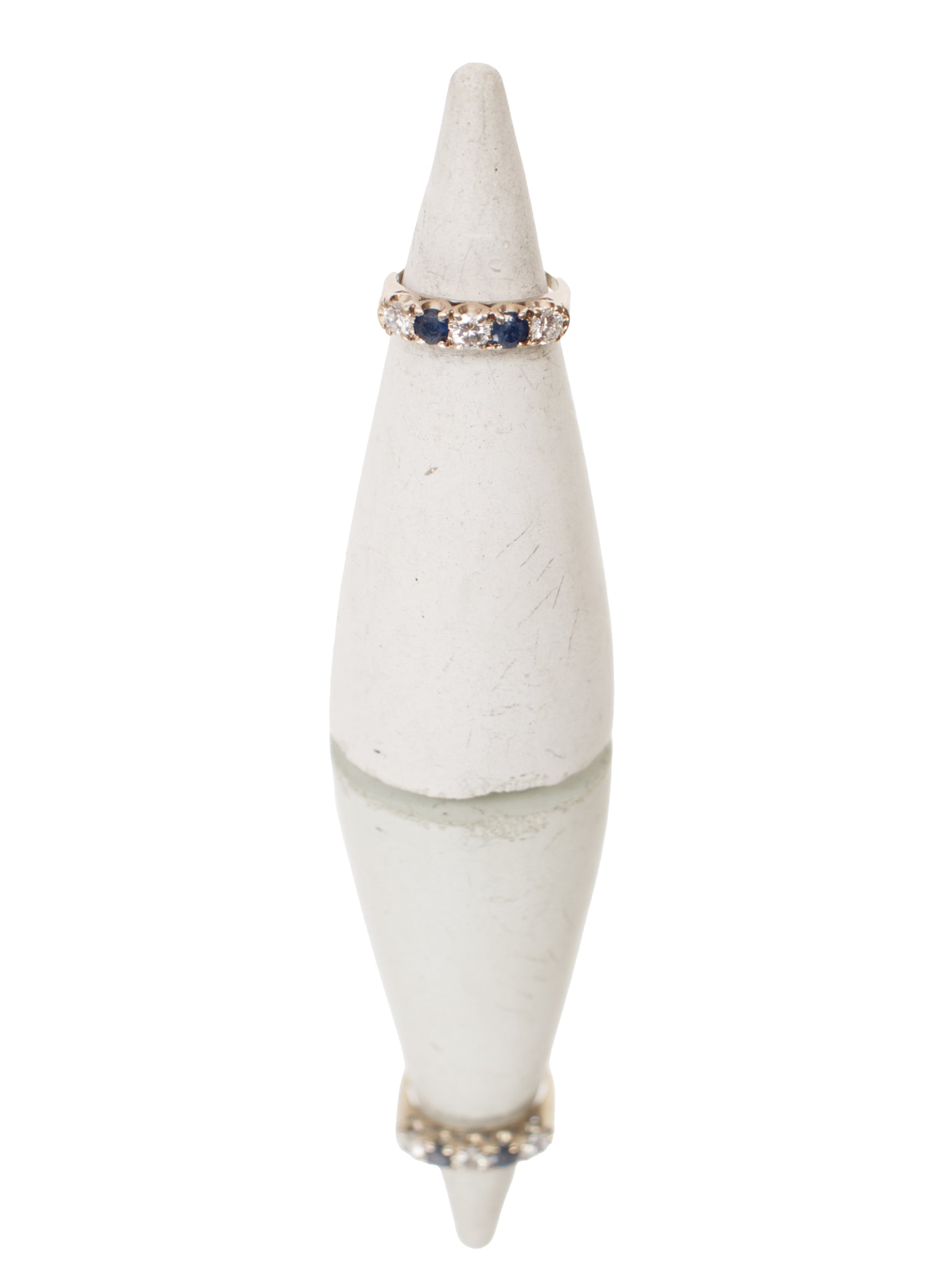 14K Sapphire & Diamond Prong Set Ring