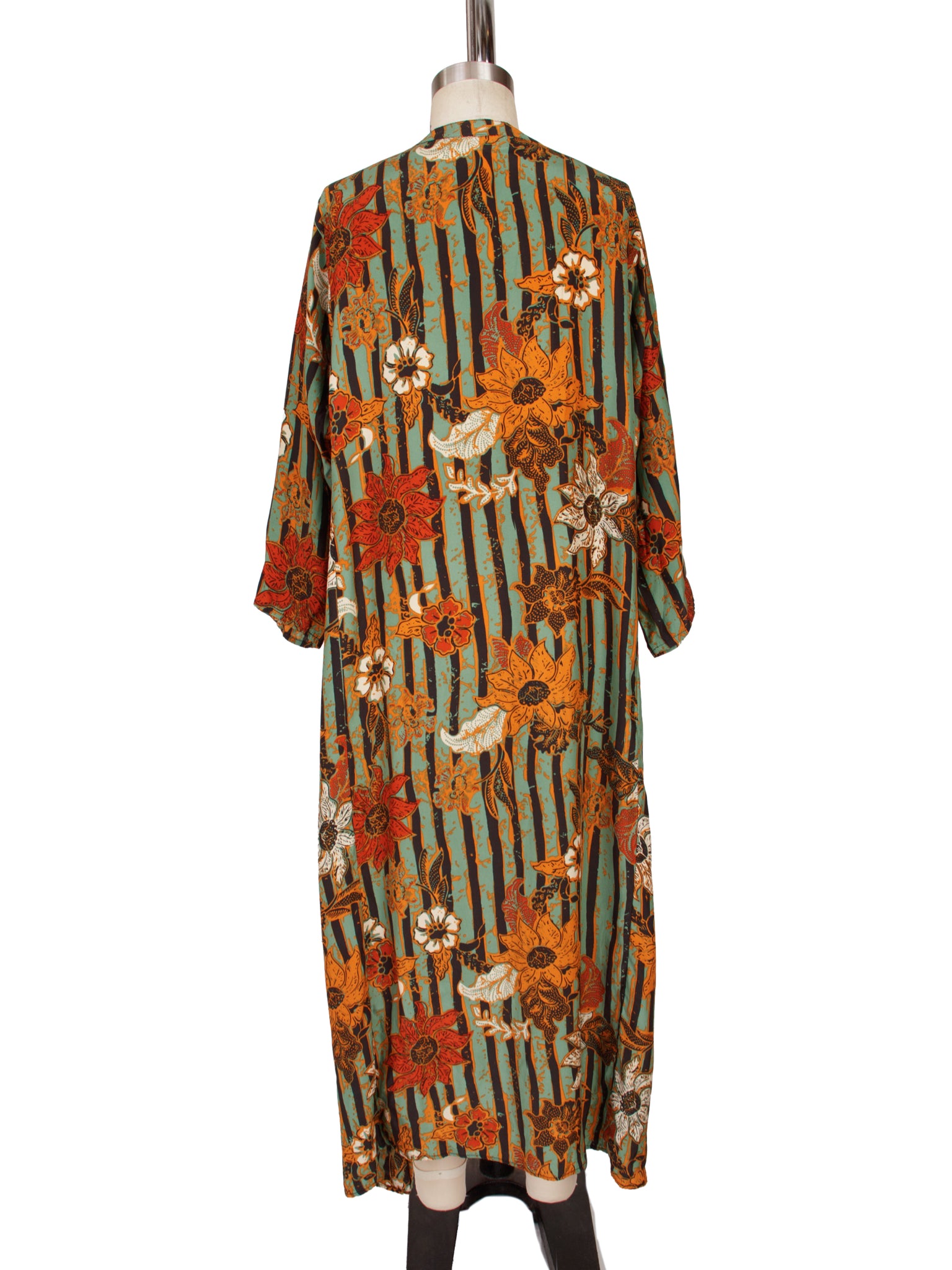 Natalie Martin Silk Sunflower Stripe Dress