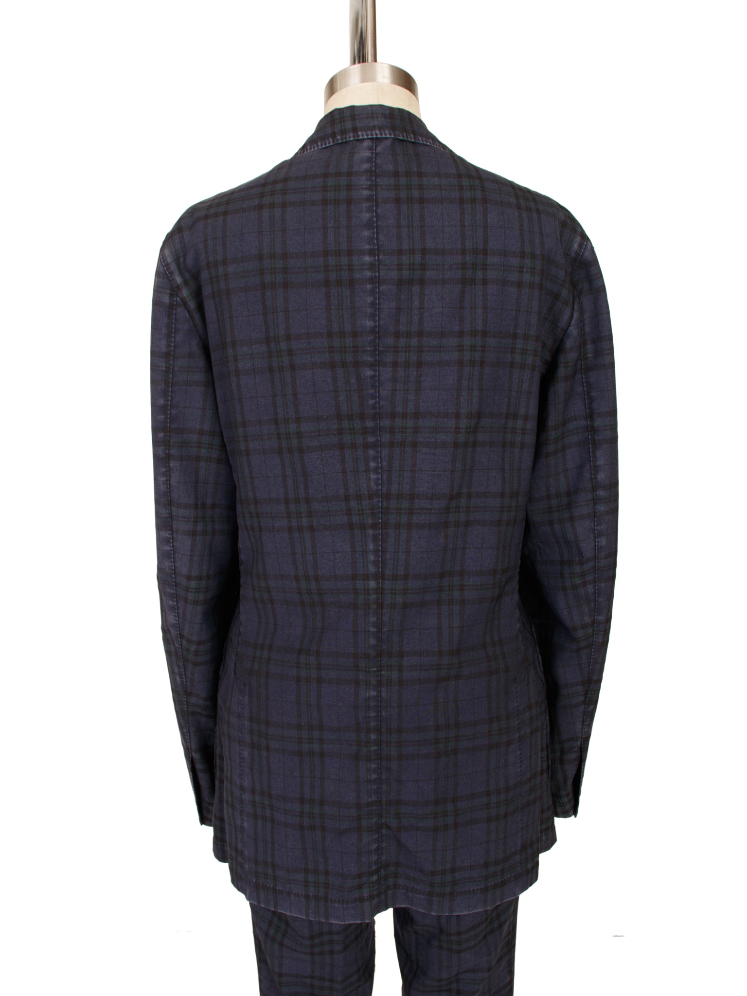 Belvest Wool Woven Check Pantsuit