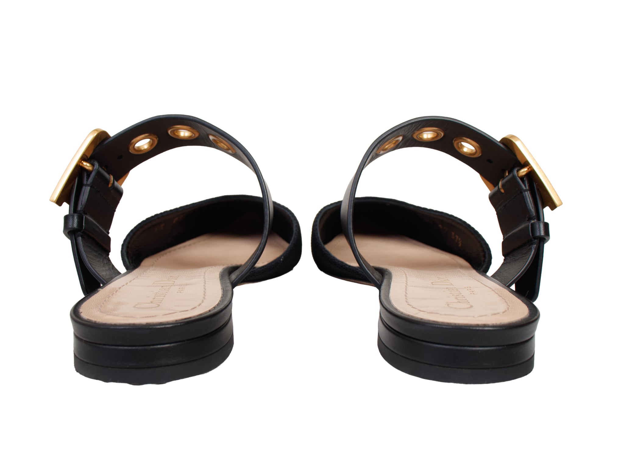 Christian Dior D-Dior Ballerina Buckle Mules