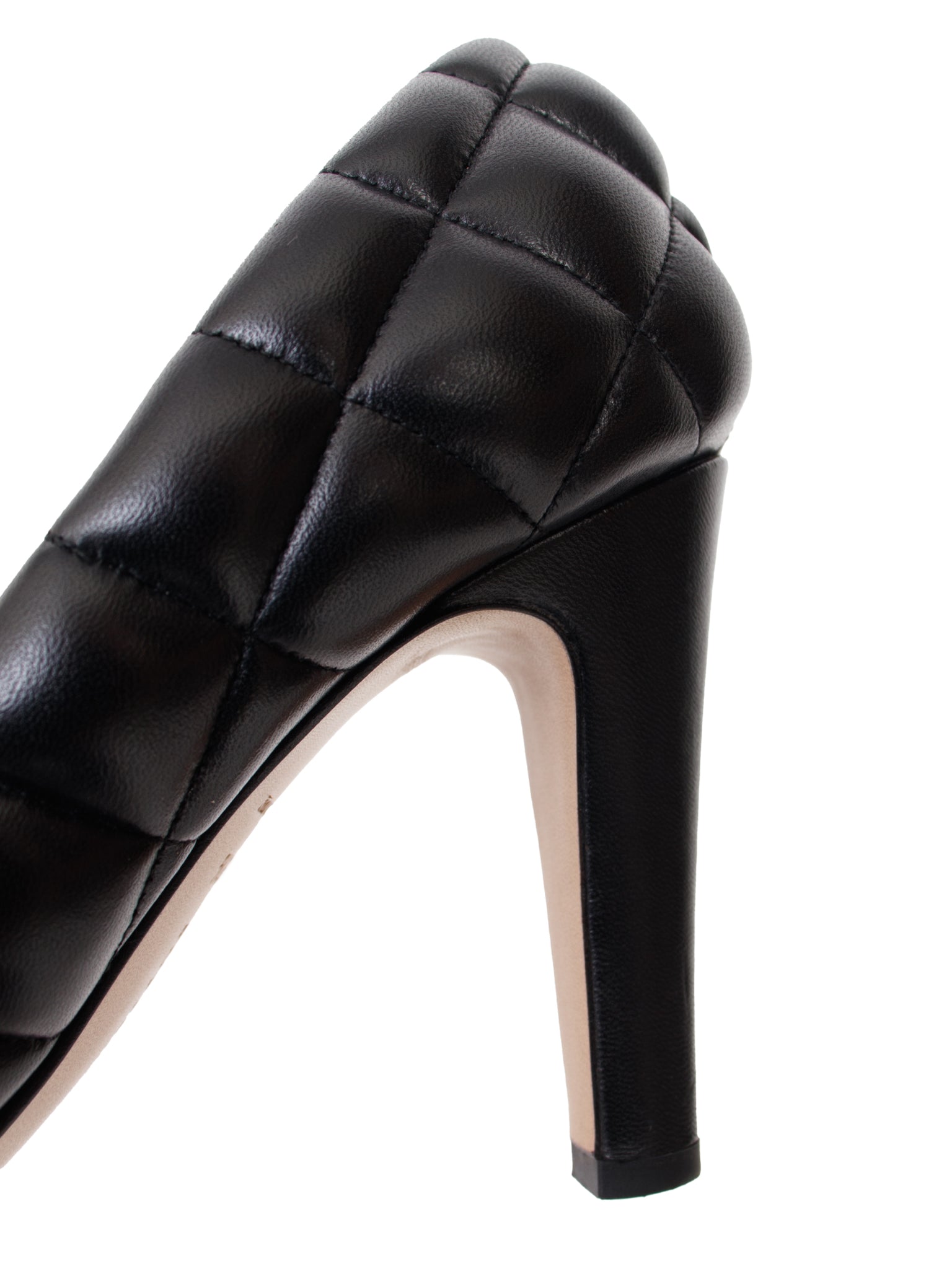 Bottega Veneta Quilted Square Toe Pumps