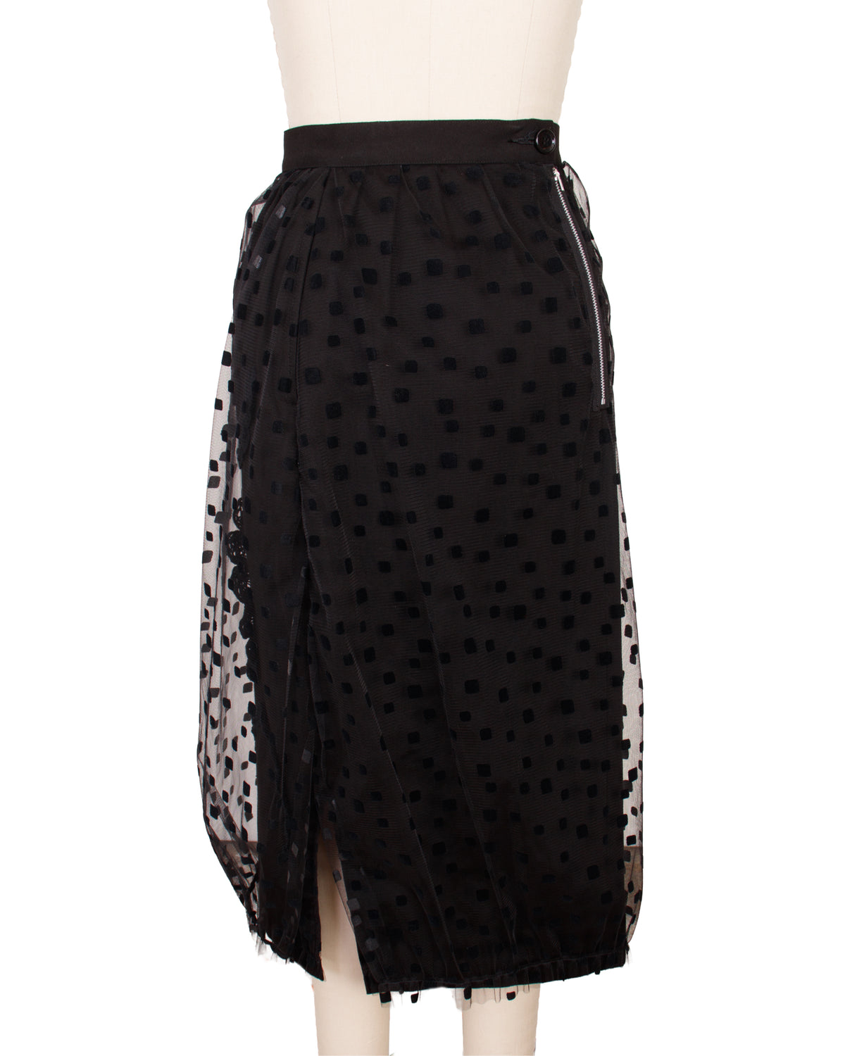 2024 Tao Comme des Garcons Tulle Flocked Skirt