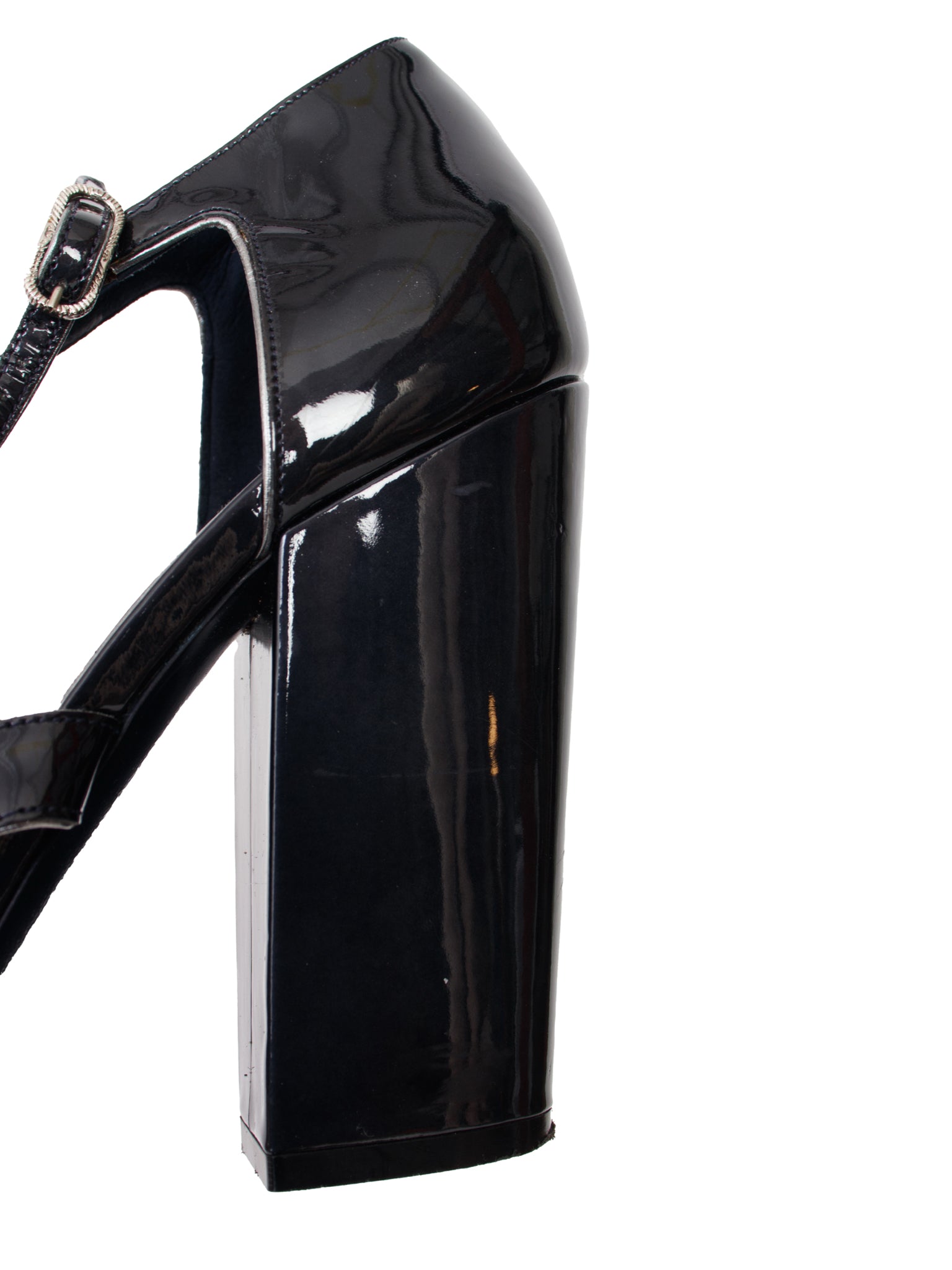 Chanel Patent Chain High Heel Sandals