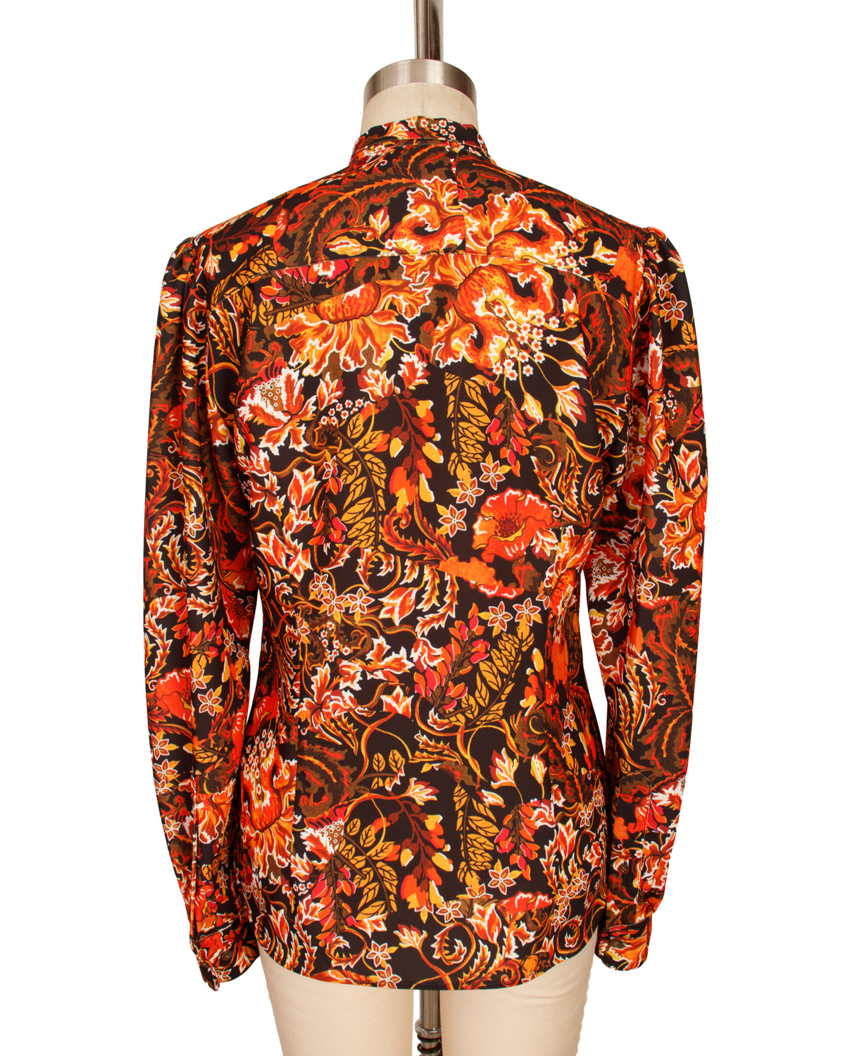 2025 Dries Van Noten Dark Floral Blouse