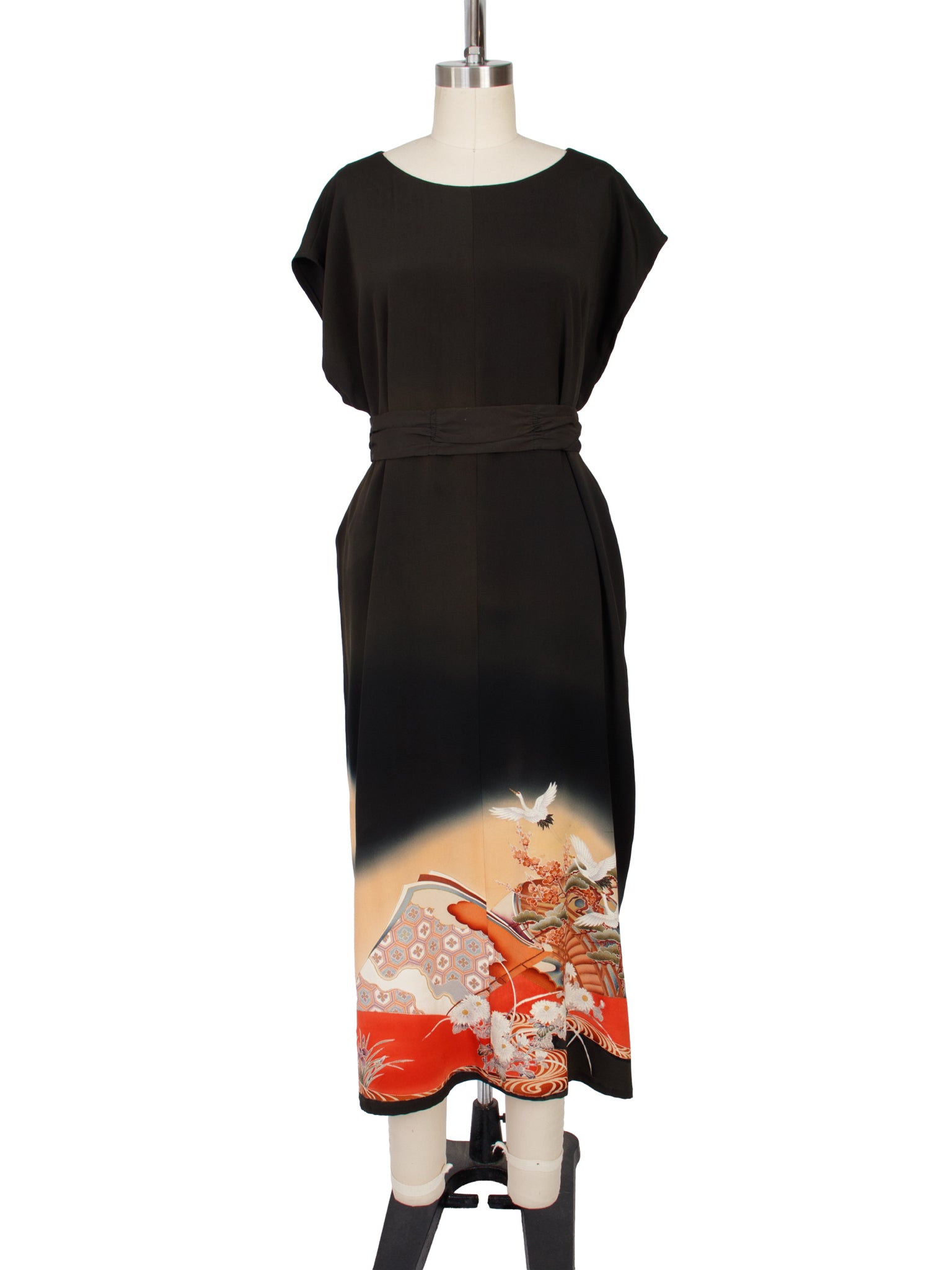 Handmade Silk Kimono Fabric Dress