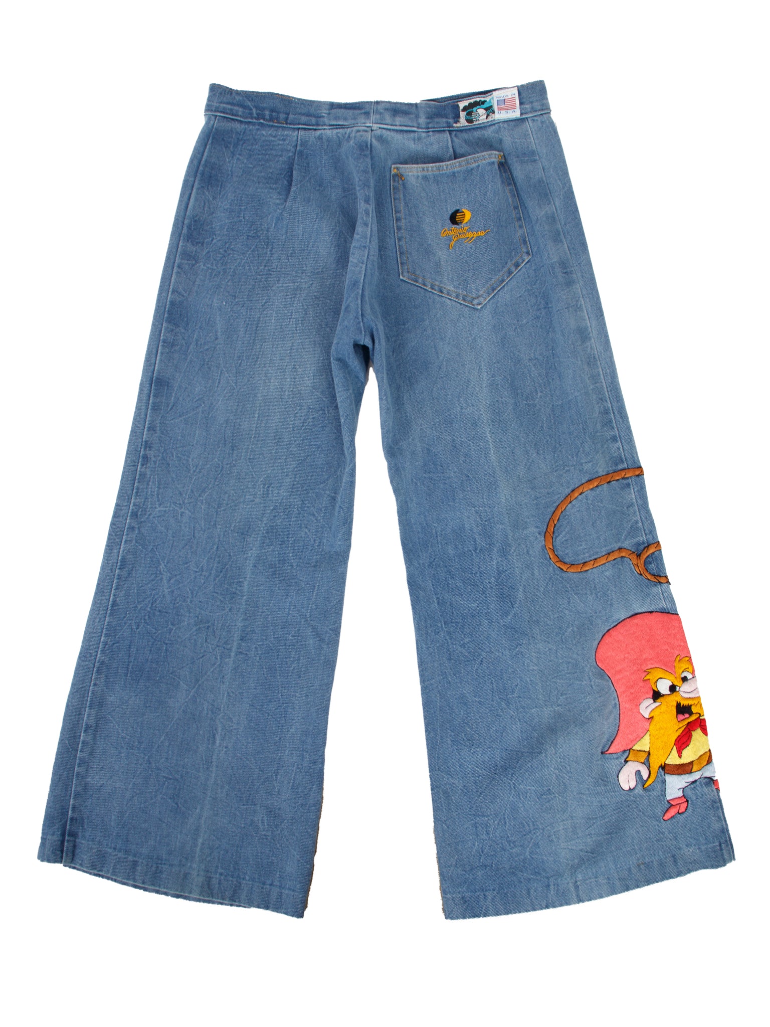Antonio Guissepe Yosemite Sam Denim Embroidered Pant Set