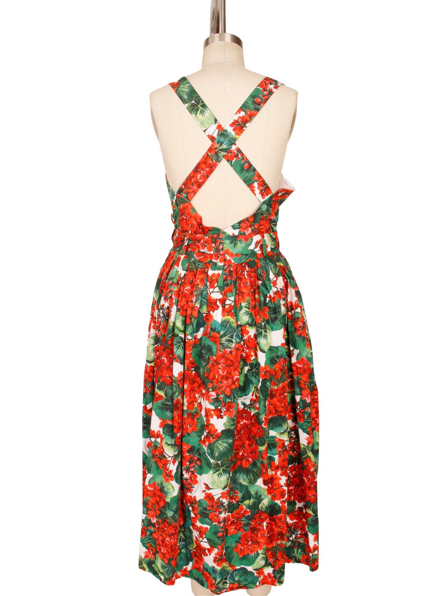 Dolce & Gabbana Geranium Print Dress