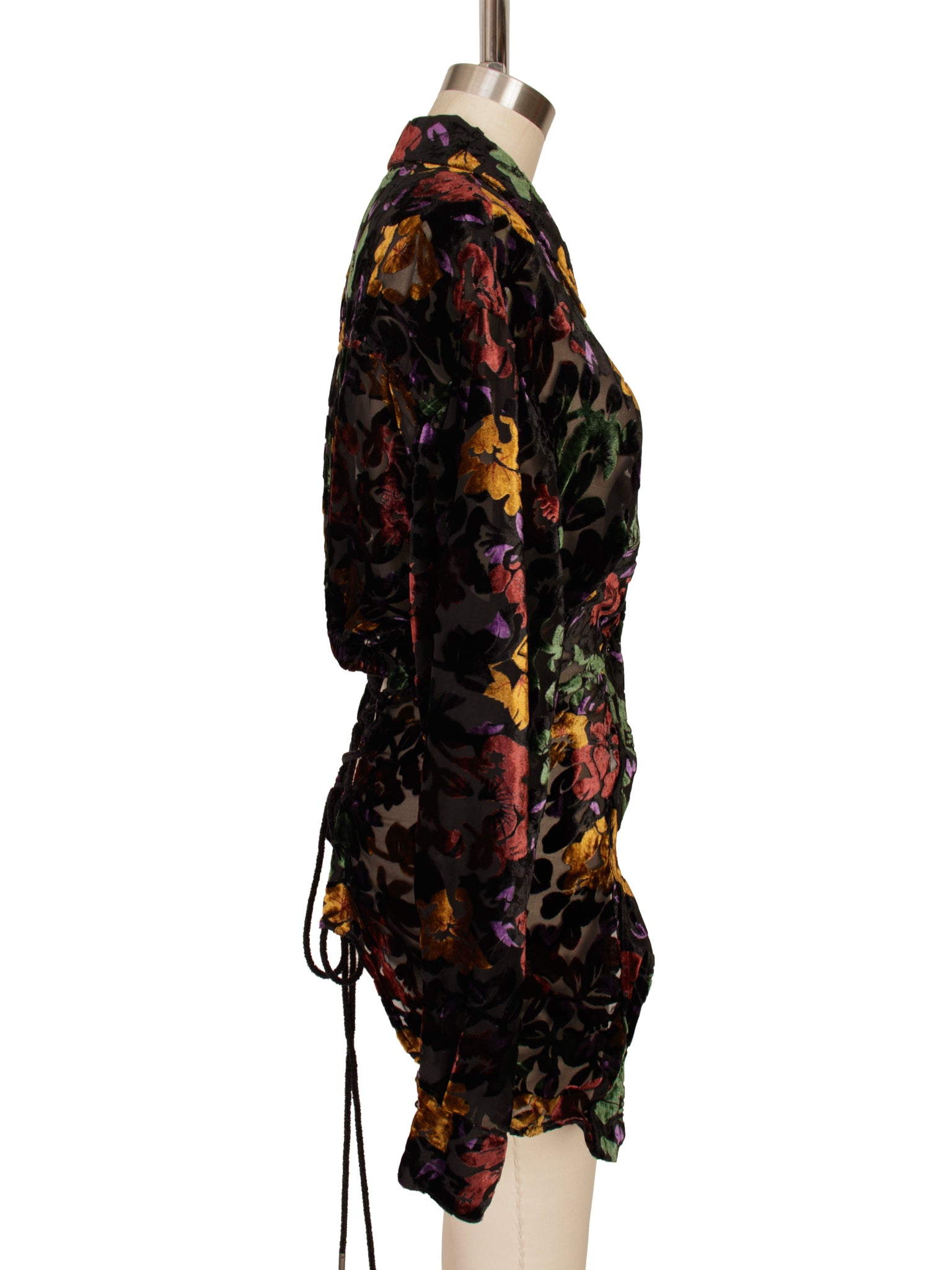 Andersson Bell Floral Velvet Wire Corset Shirt