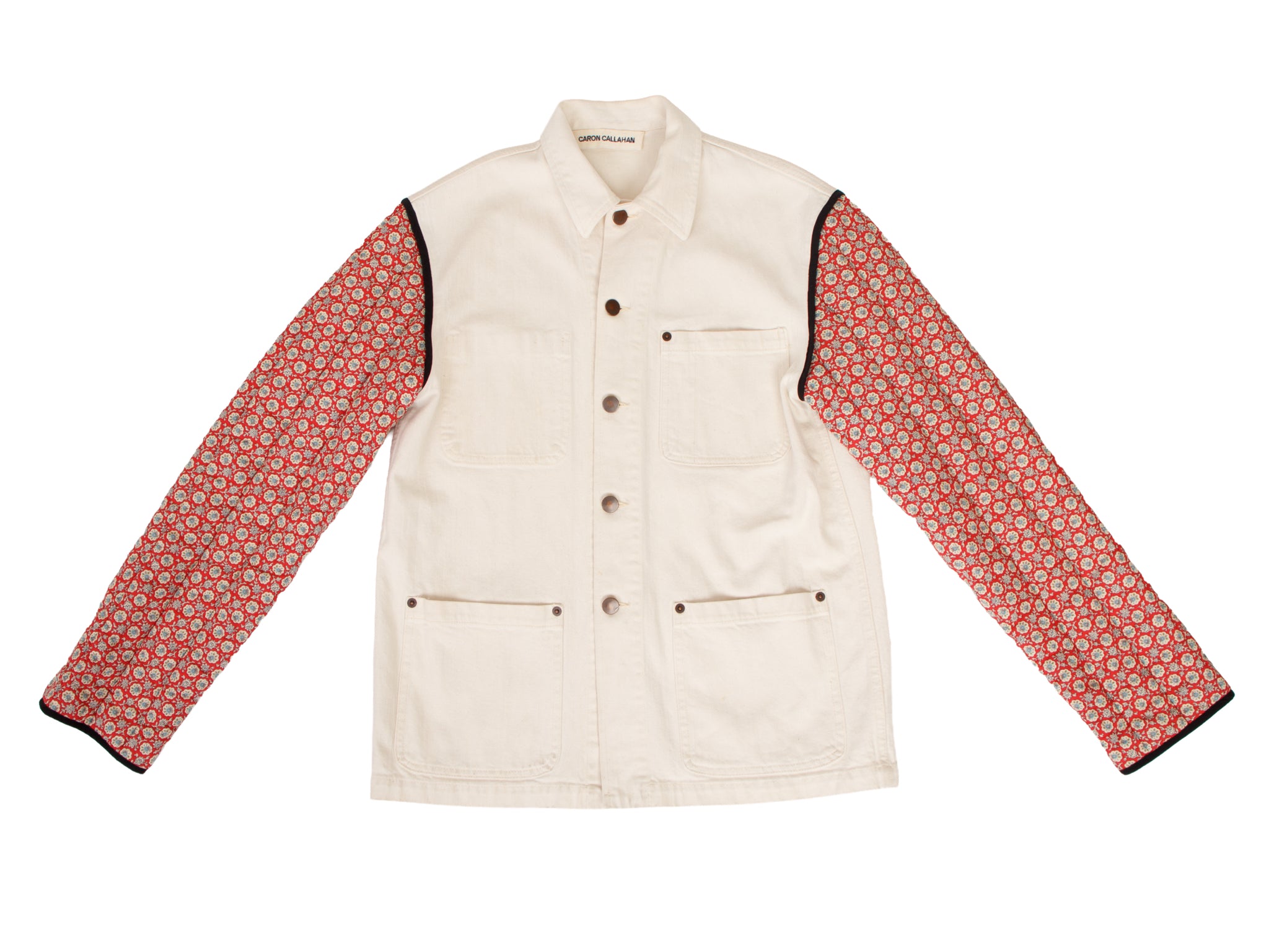 Caron Callahan Floral Quilt Sleeve Jacket