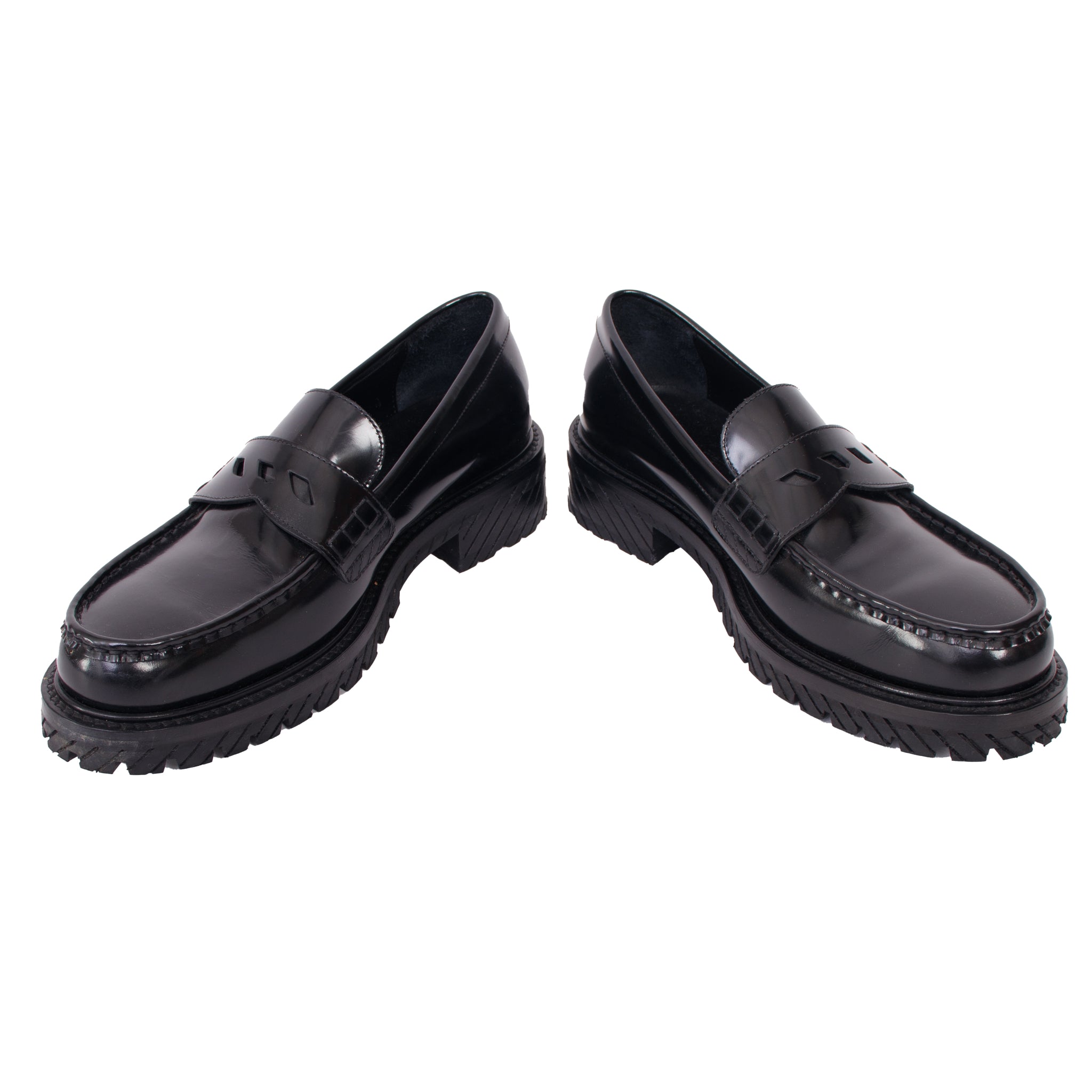 Off-White Patent Leather Loafers