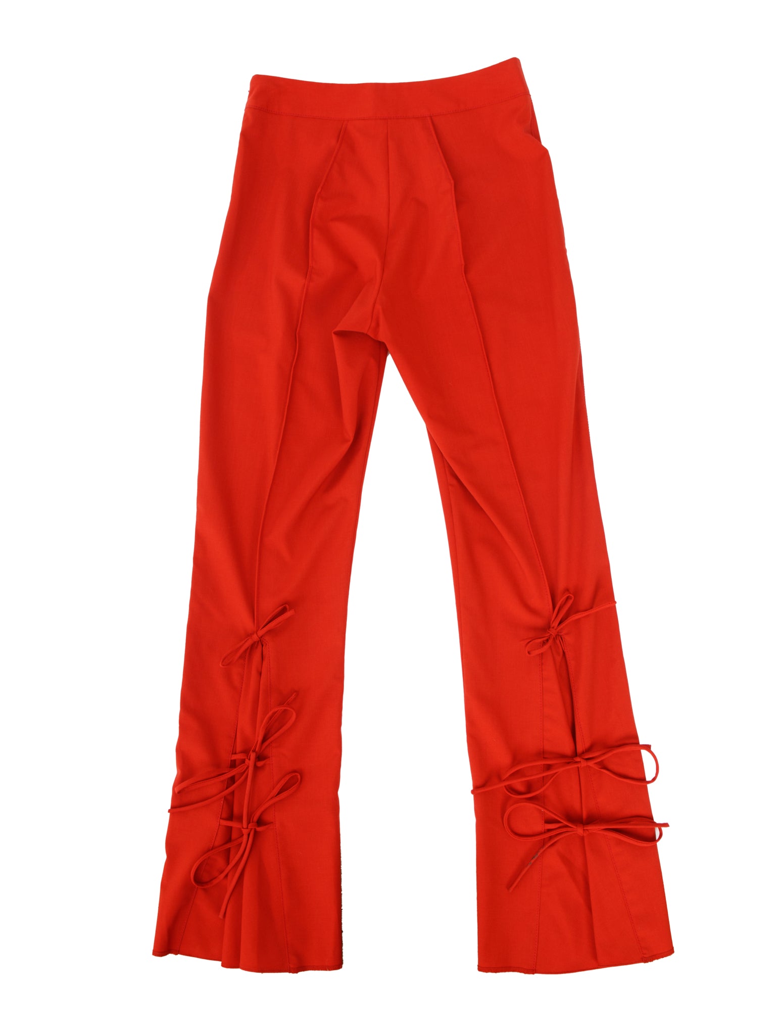 Rosie Assoulin Wool Tie Flare Pants
