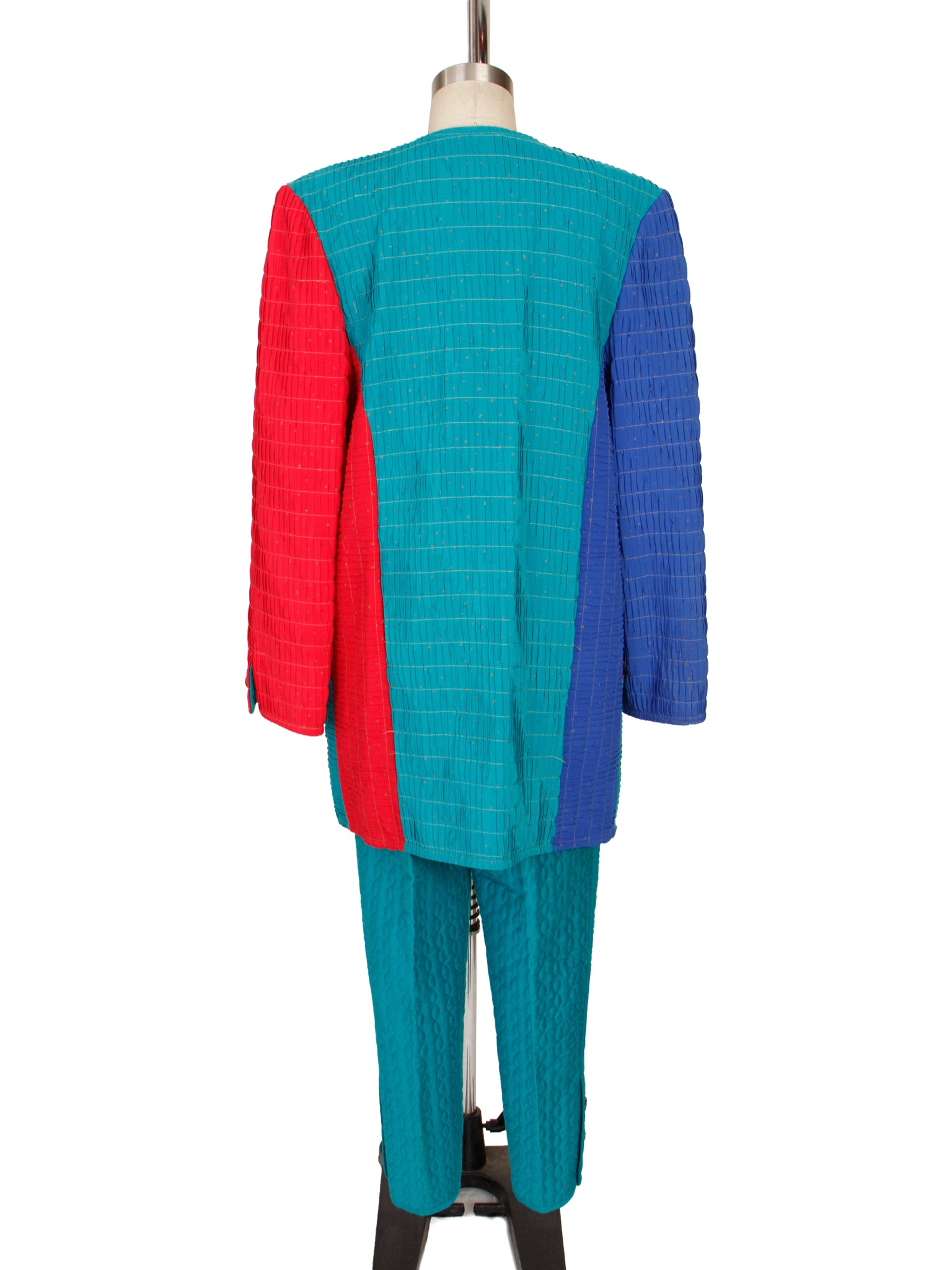 Jeanne Marc Color Block Qulited Pant Set