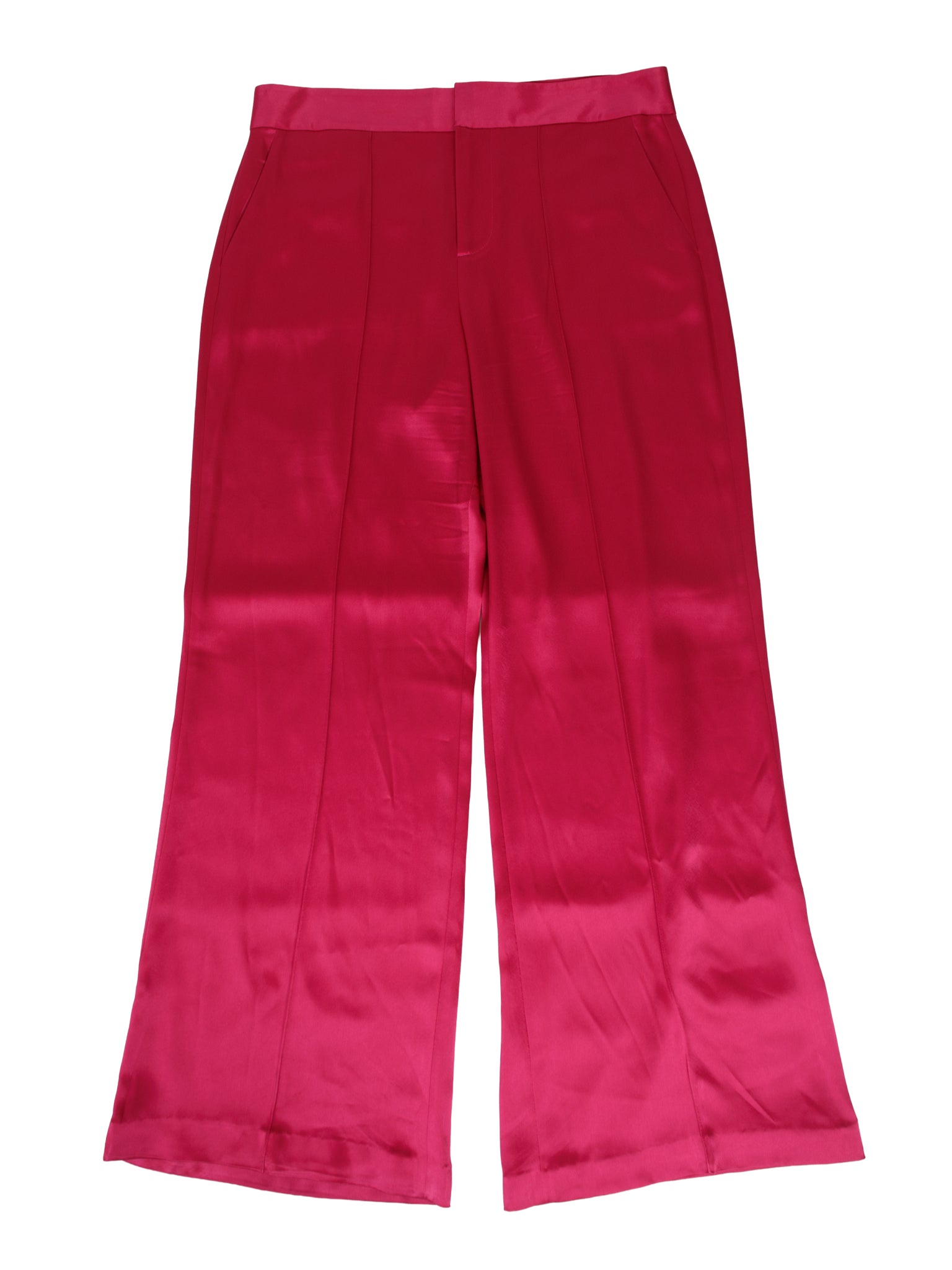 Alice + Olivia Satin Wide Leg Trousers