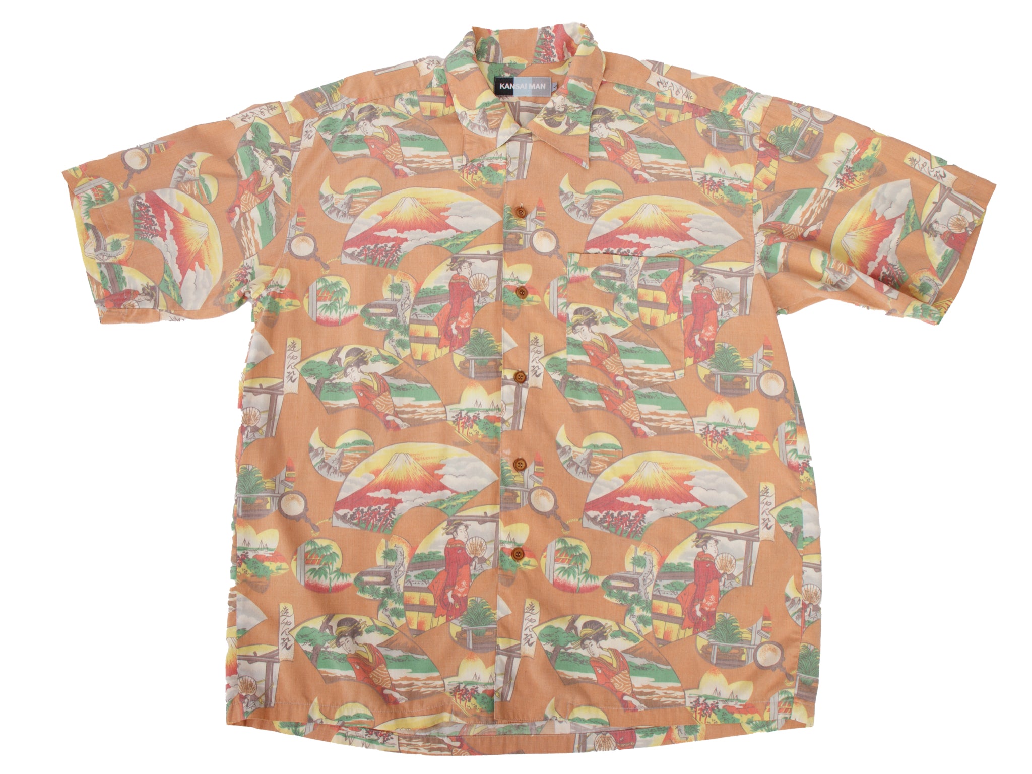 Kansai Man Novelty Print Short Sleeve Shirt
