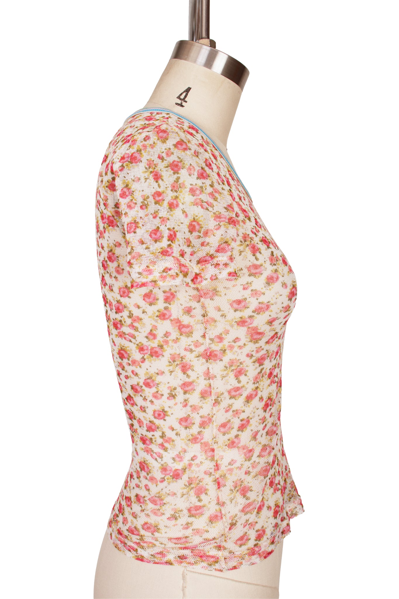 D&G Floral Mesh Top