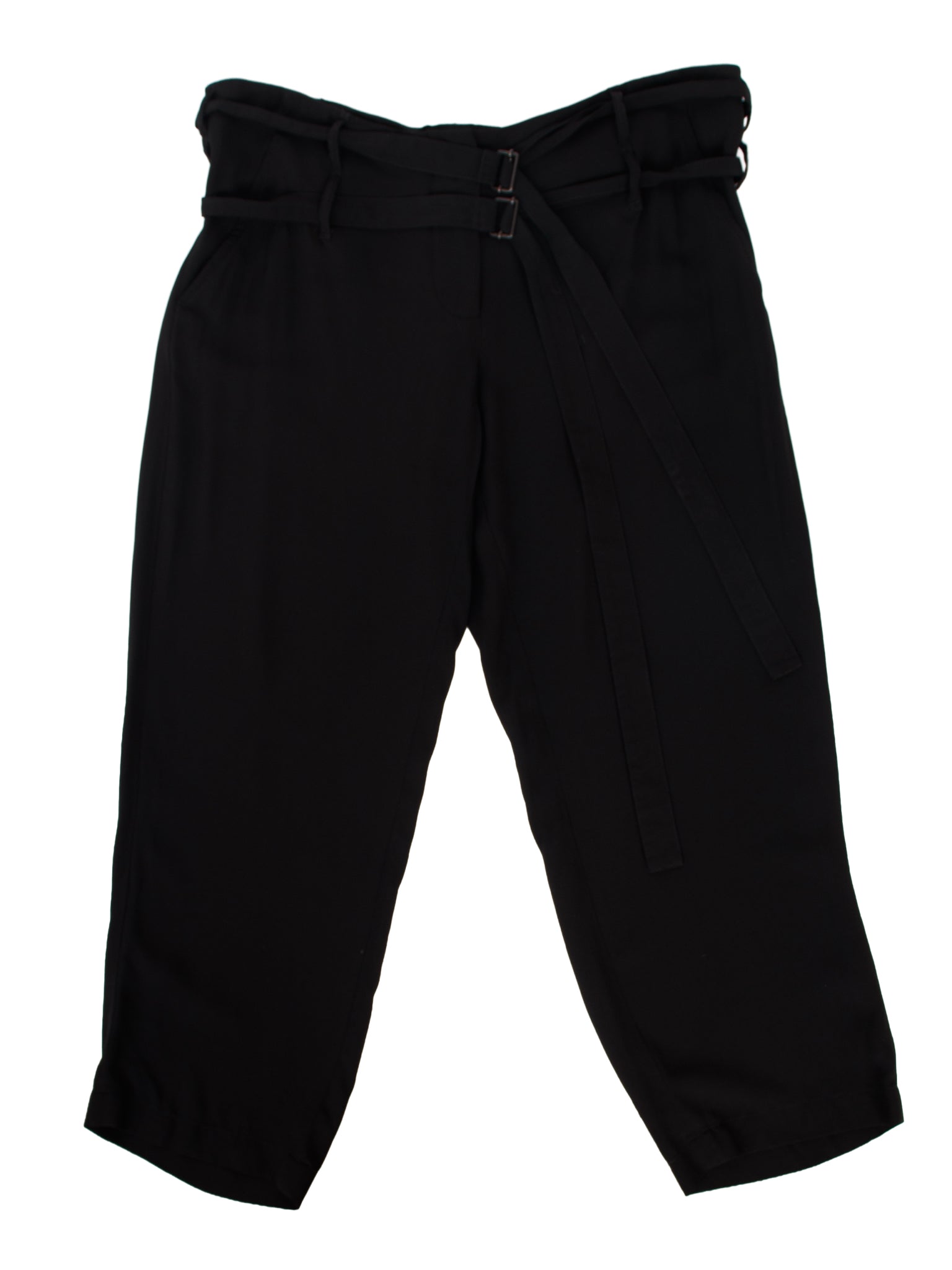 Ann Demeulemeester Silk Belted Trousers