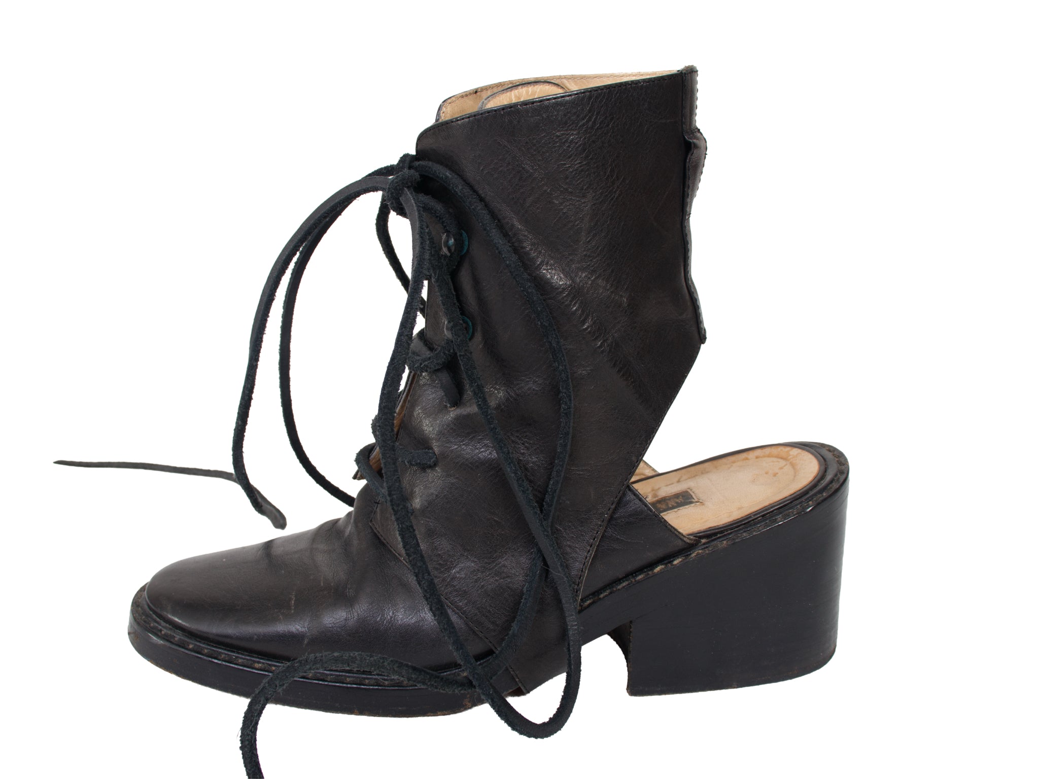 SS 1994 Ann Demeulemeester Stirrup Spats Boots