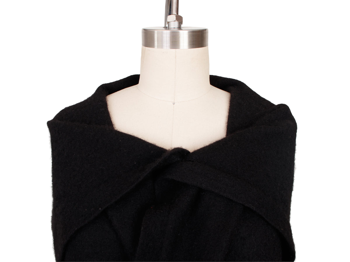 2016 Rick Owens Hooded Longline Vest