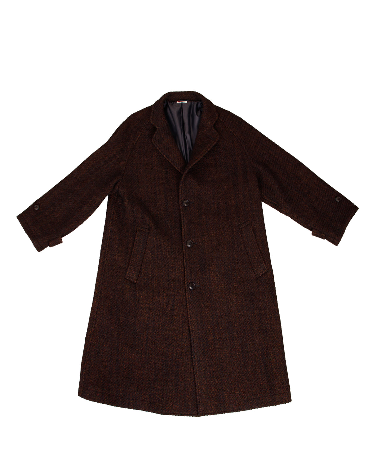 Blue Blue Wool Boucle Coat